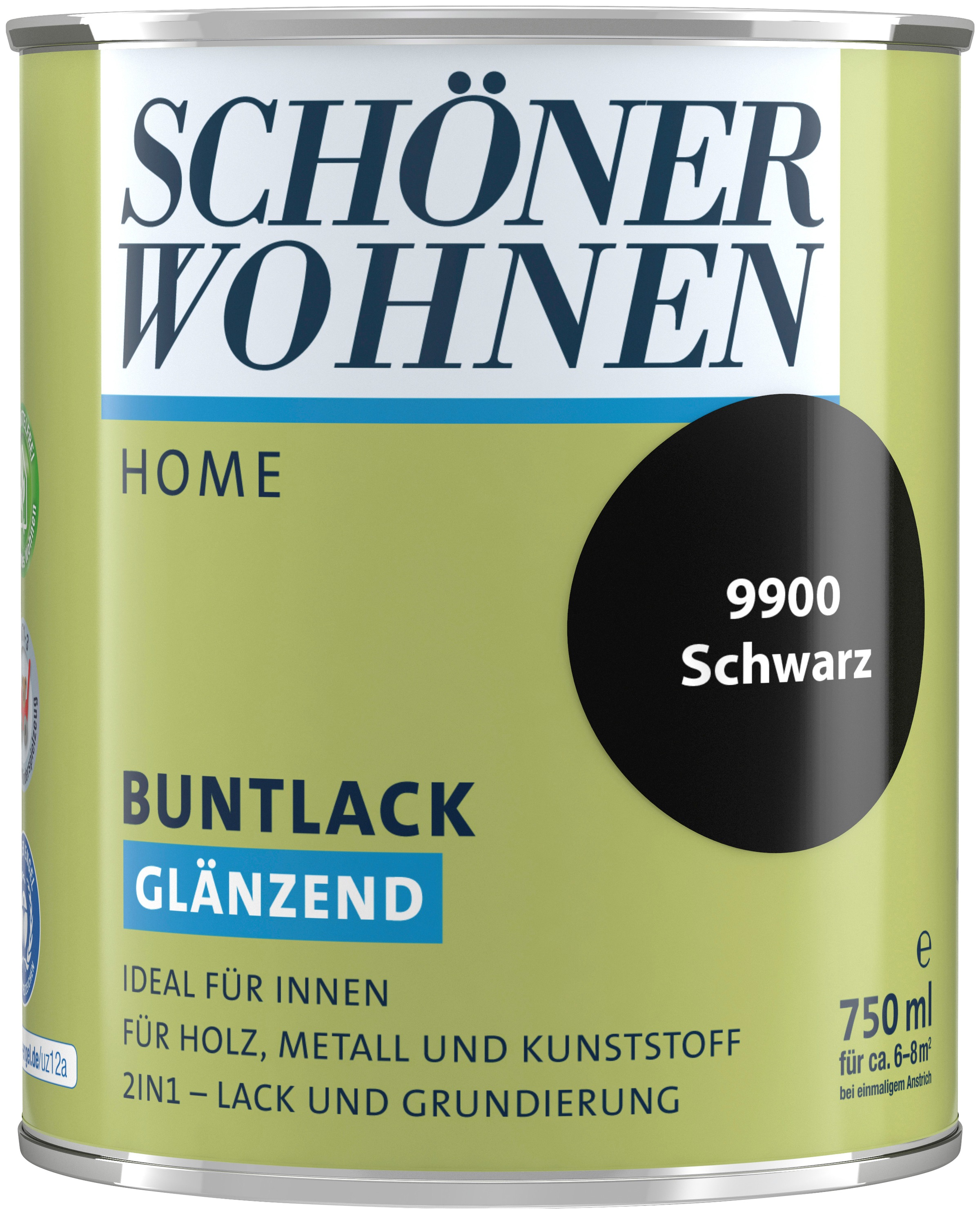 SCHÖNER WOHNEN-Kollektion Lack »Home Buntlack«, (1), glänzend, 750 ml, schwarz