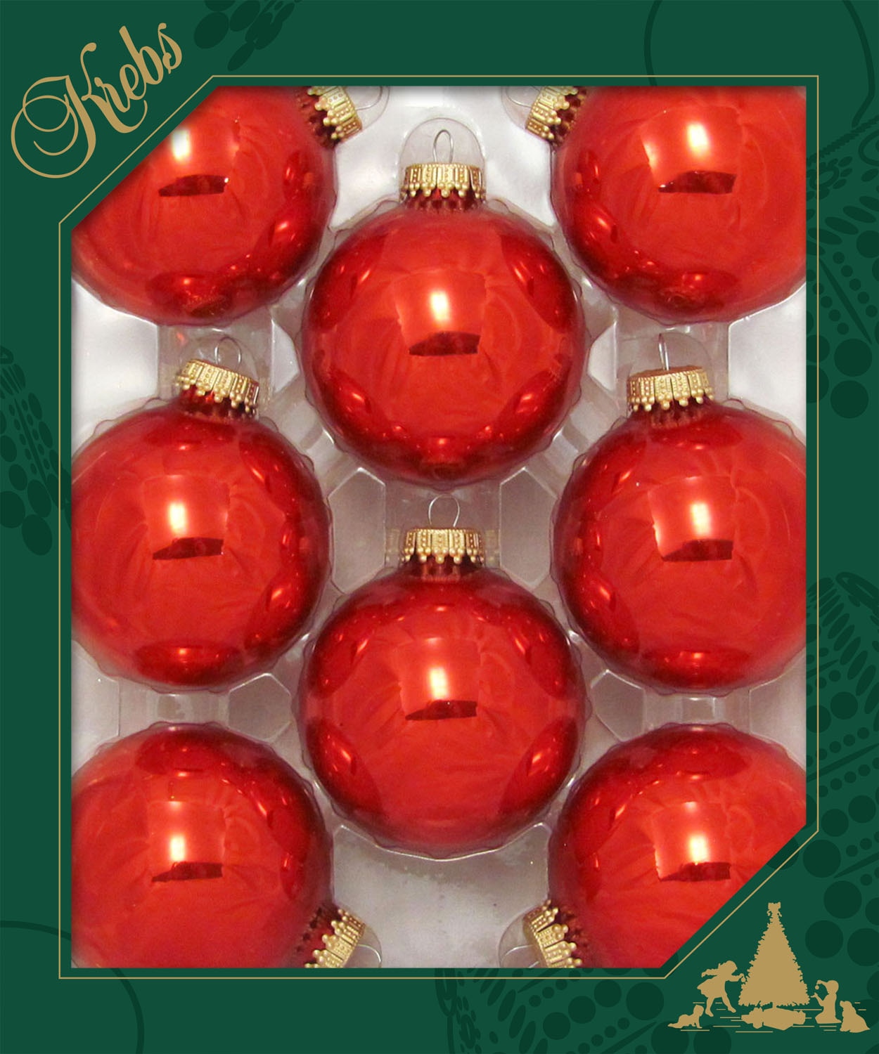 Krebs Glas Lauscha Weihnachtsbaumkugel »CBK70101, rot, (Set, OTTO Glas«, Christbaumschmuck, bei St.) 8 Weihnachtsdeko Christbaumkugeln