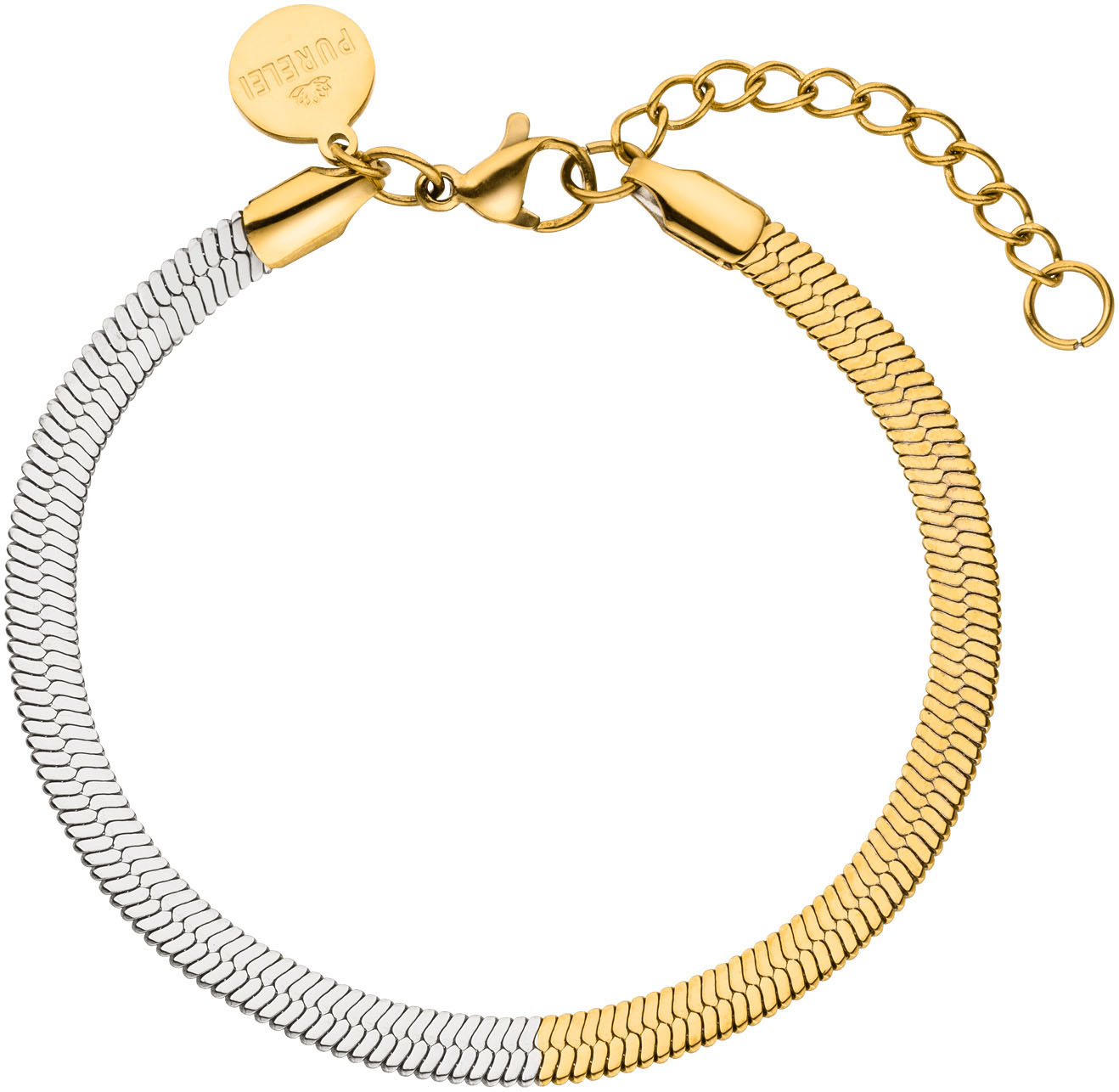 Purelei Damen Armband »Schmuck Duality Bicolor Armkette« in goldfarben, Größe 19 cm
