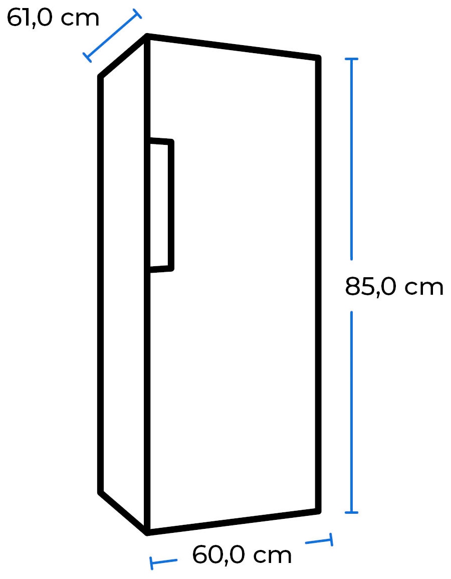 exquisit Gefrierschrank »GS18-H-170E weiss«, 85,0 cm hoch, 60,0 cm breit, 98 L Volumen, 4 Sterne Gefrieren