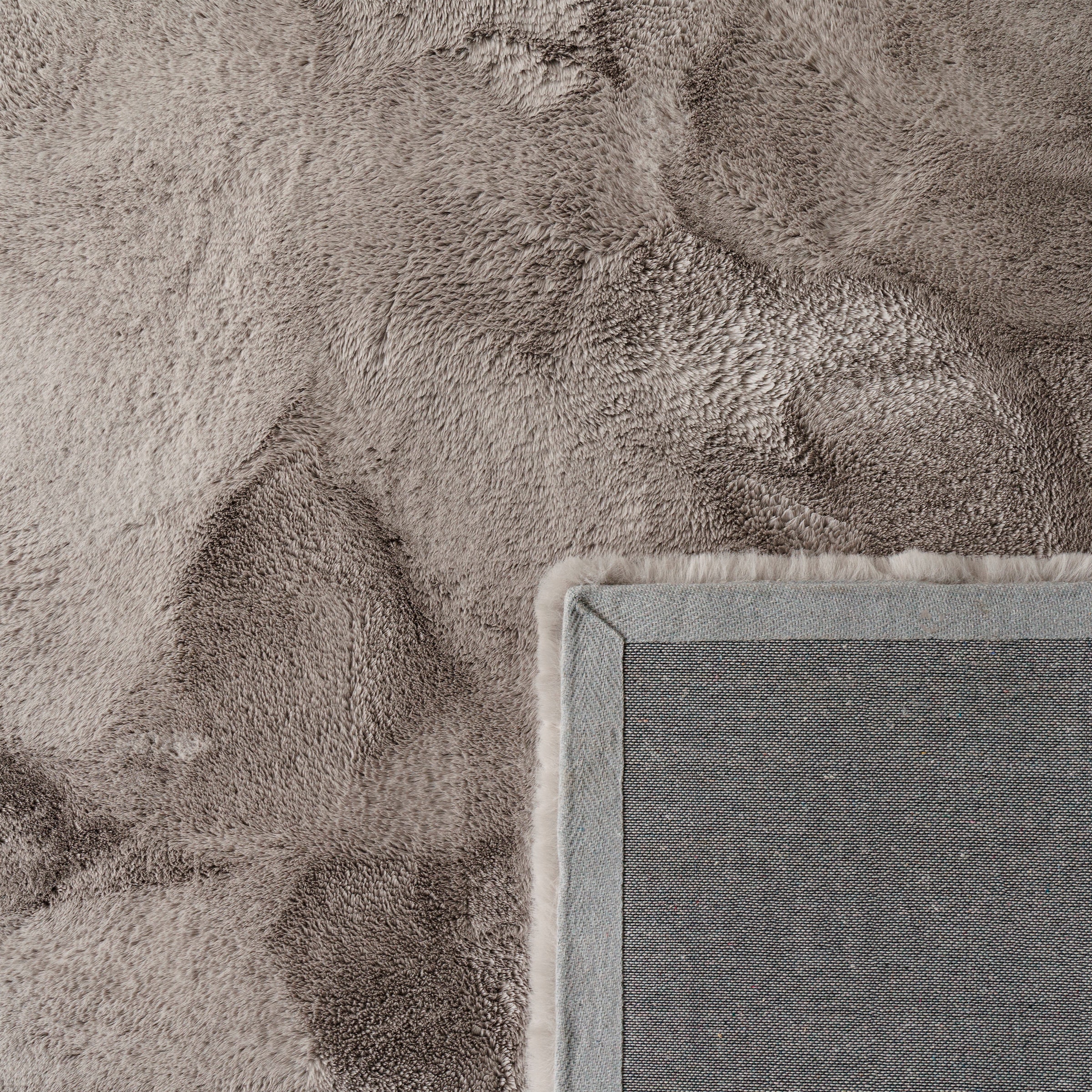 Paco Home Hochflor-Teppich »Rabbit Deluxe 860«, rechteckig, 39 mm Höhe, Kunstfell, Uni-Farben, sehr weicher Flor, Wohnzimmer, Schlafzimmer