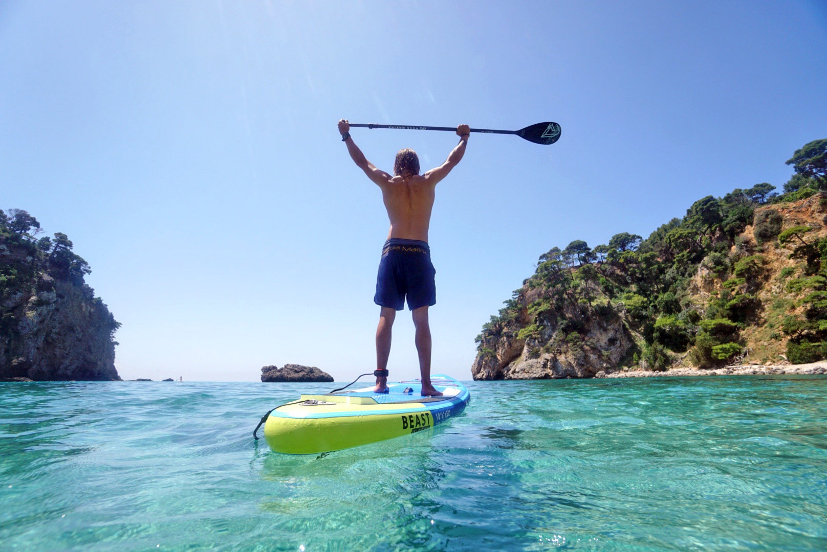 Aqua Marina Inflatable SUP-Board »Beast Stand-Up«, (Set, 6 tlg., mit Paddel,  Pumpe und Transportrucksack) online bei OTTO kaufen | OTTO | SUP-Paddel