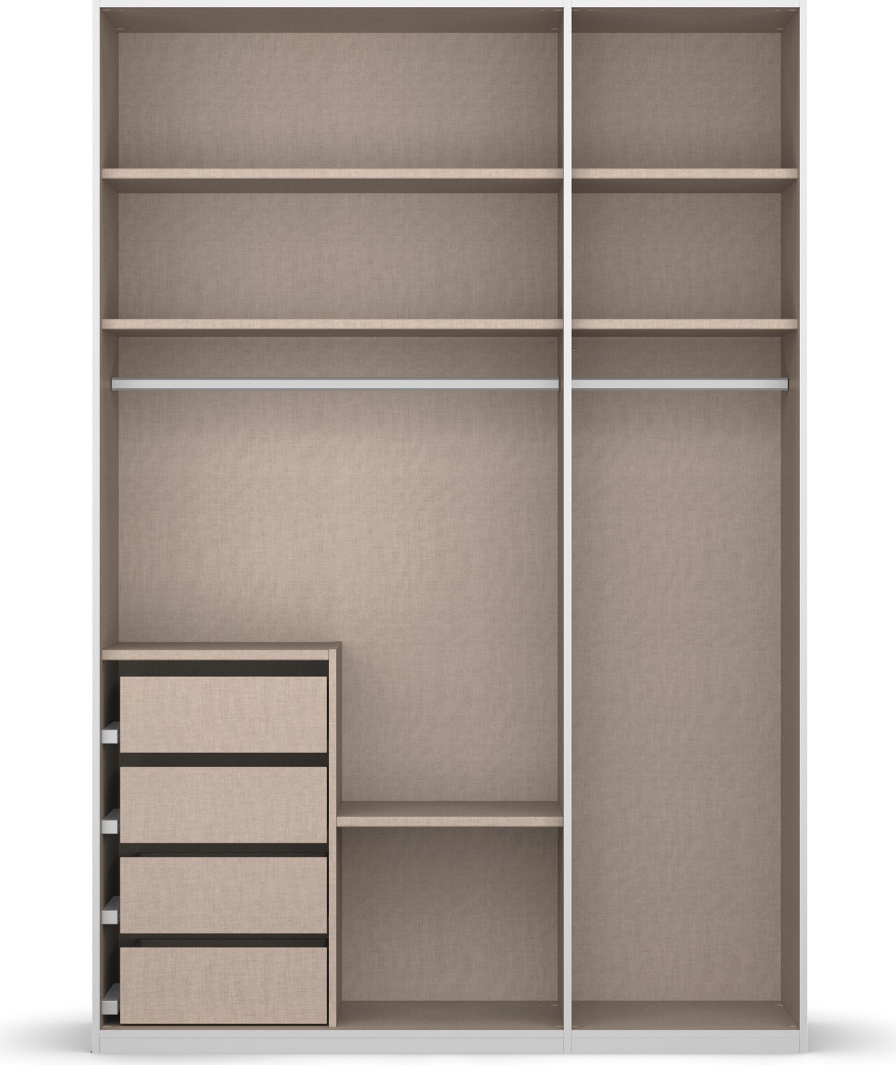 rauch Drehtürenschrank »Skat Meridian« inkl. Innenspiegel und 4 Innenschubladen