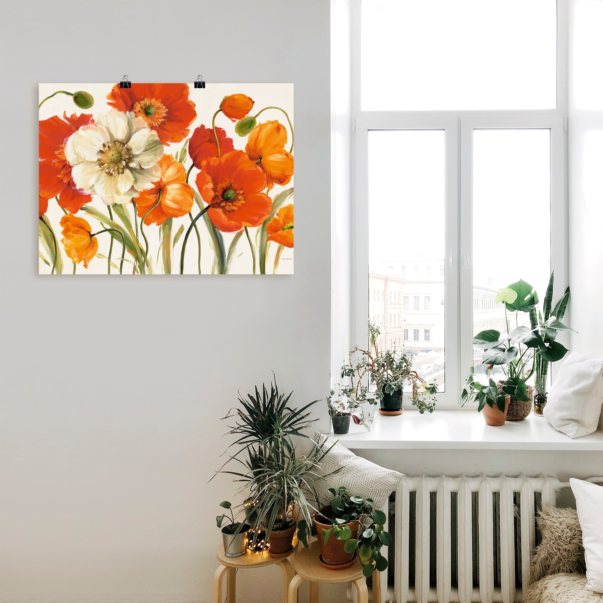 Artland Wandbild »Mohnblumen I« Blumen 1 Stk. tlg. als Leinwandbild, Poster, Wandaufkleber in verschied. Größen