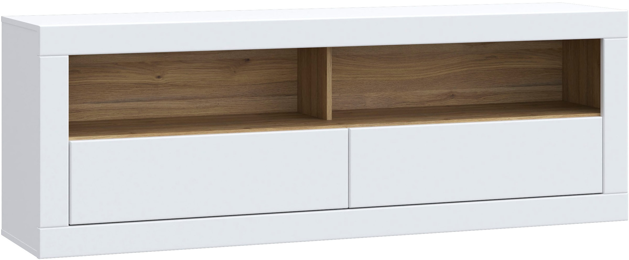 FORTE Lowboard »LefkadasTV-Board, TV-Schrank«, TV-Board, Schubkästen, Push to open, Grifflos, BxH= 175,4 x 61,6cm