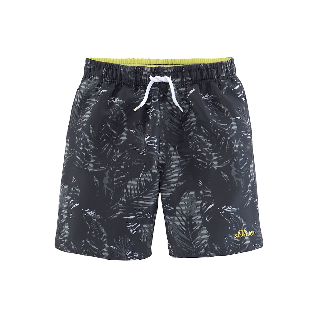 s.Oliver Badeshorts »Blade Kids«, mit kontrastfarbenem Detail