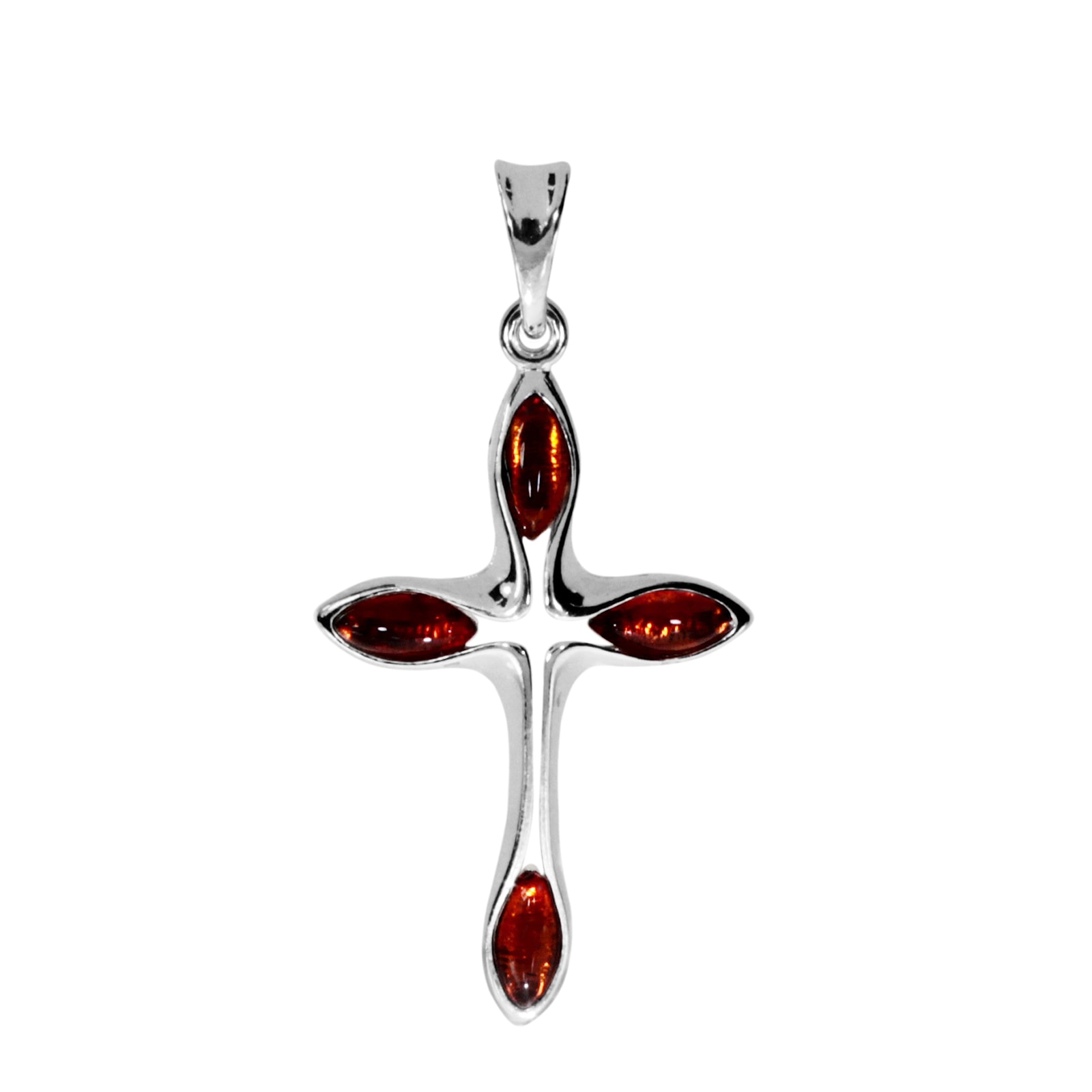 OSTSEE-SCHMUCK Kettenanhänger »Ostsee-Schmuck Anhänger Kreuz 30 x 19 mm« 1 Stk. tlg.