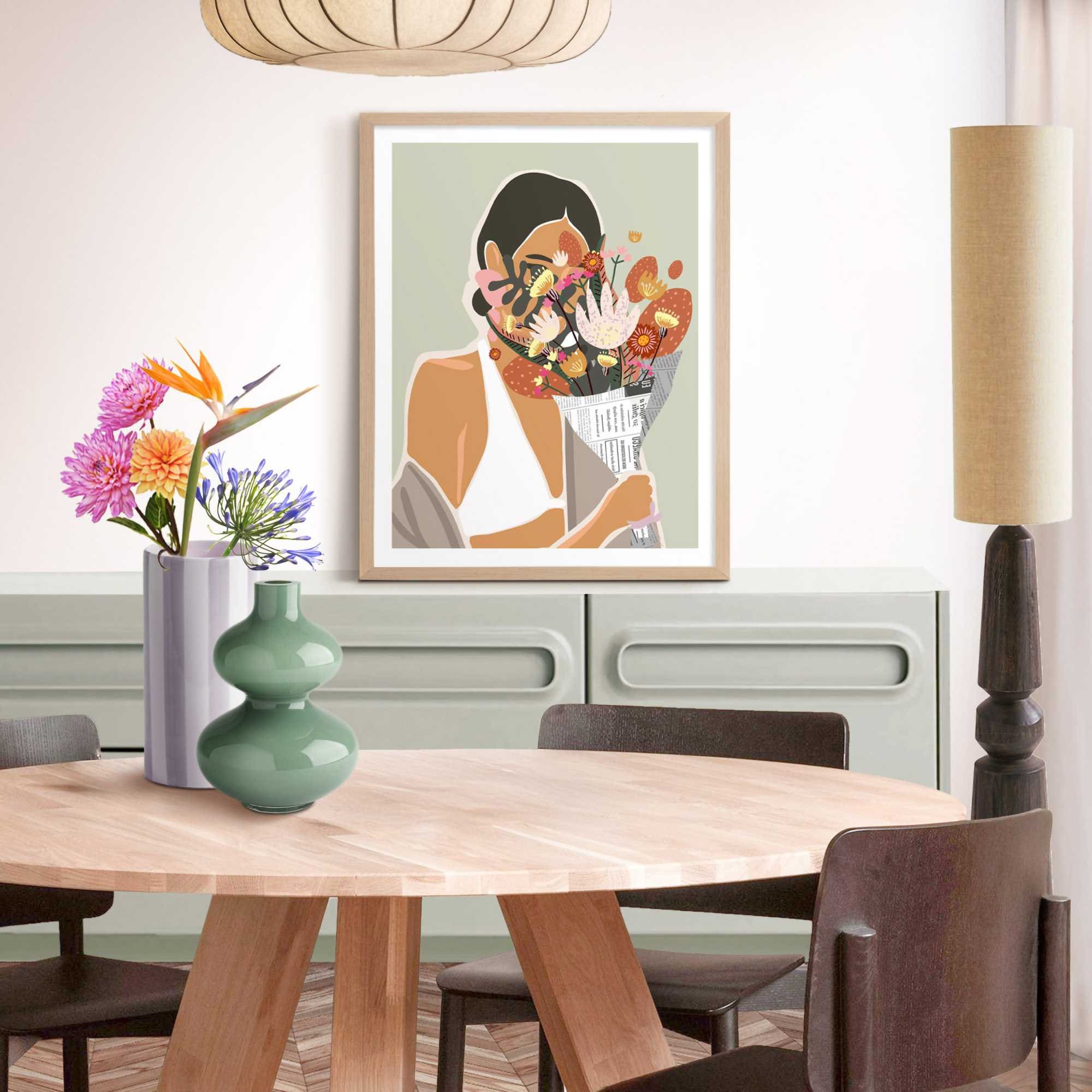 Reinders! Bilderrahmen »Poster 40x50 buche« 1 Stk. tlg. Wohnzimmer - Buche - MDF - Kein Thema - 43,5x53,5 cm