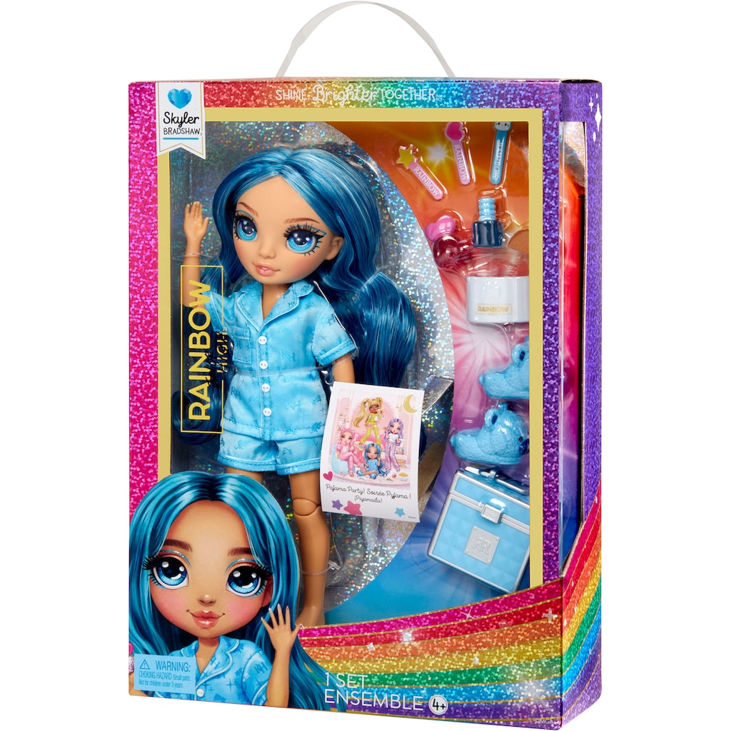 RAINBOW HIGH Anziehpuppe »Junior High PJ Party Fashion Doll Skyler (Blue)«
