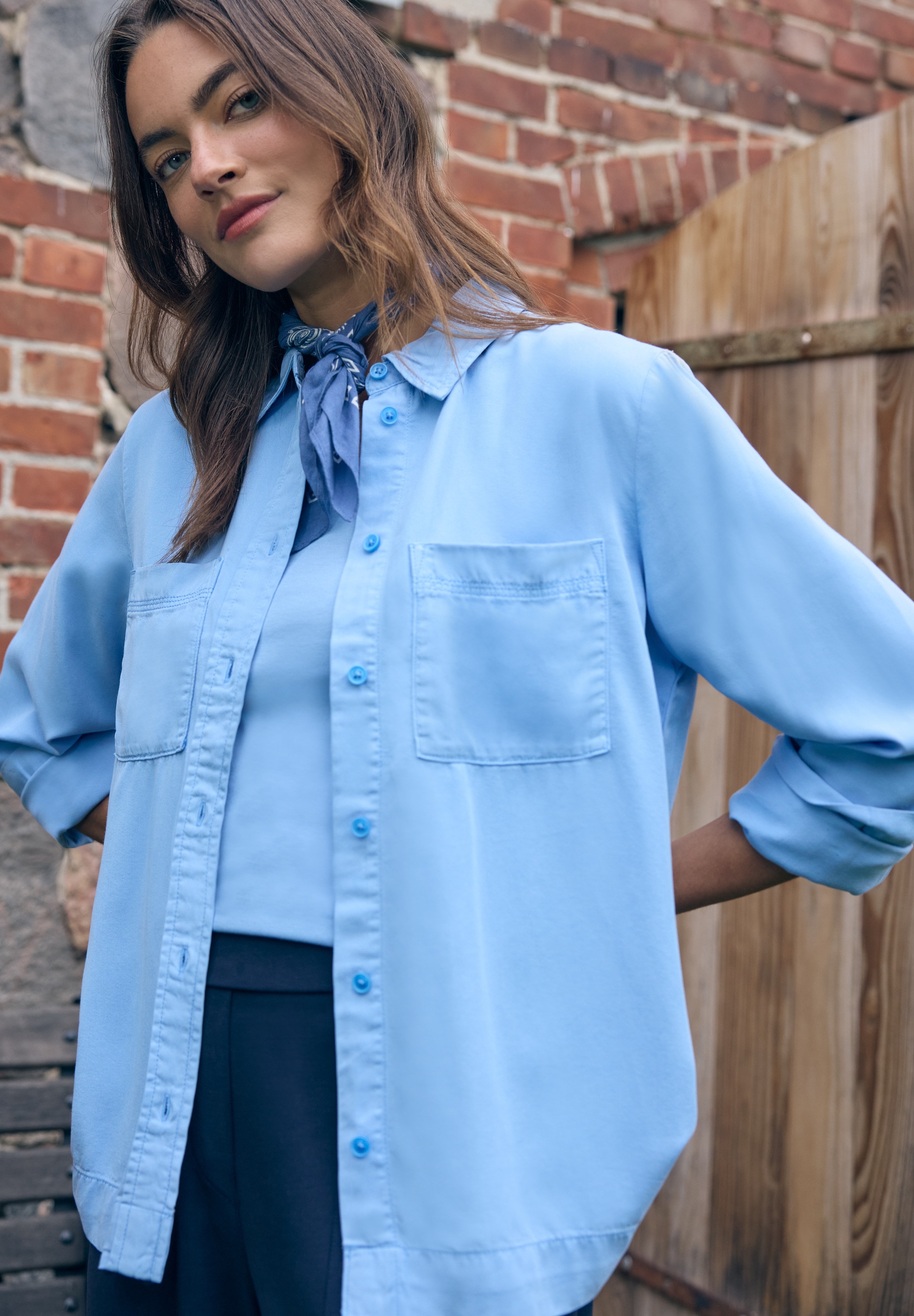 Cecil Hemdbluse in feiner Cord-Qualität