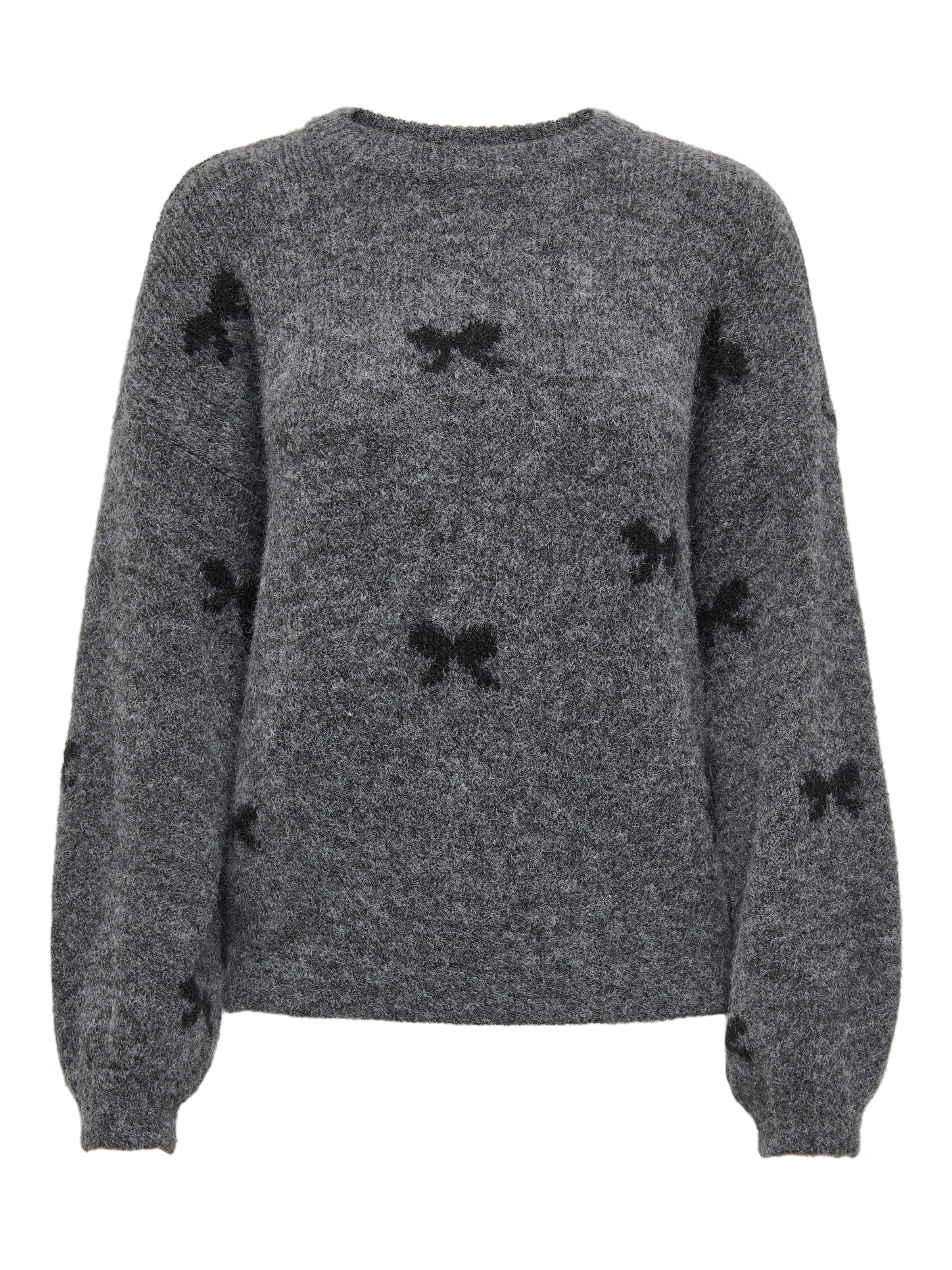 ONLY Rundhalspullover »ONLBRUNHILDA LIFE LS BOW O-NECK KNT«