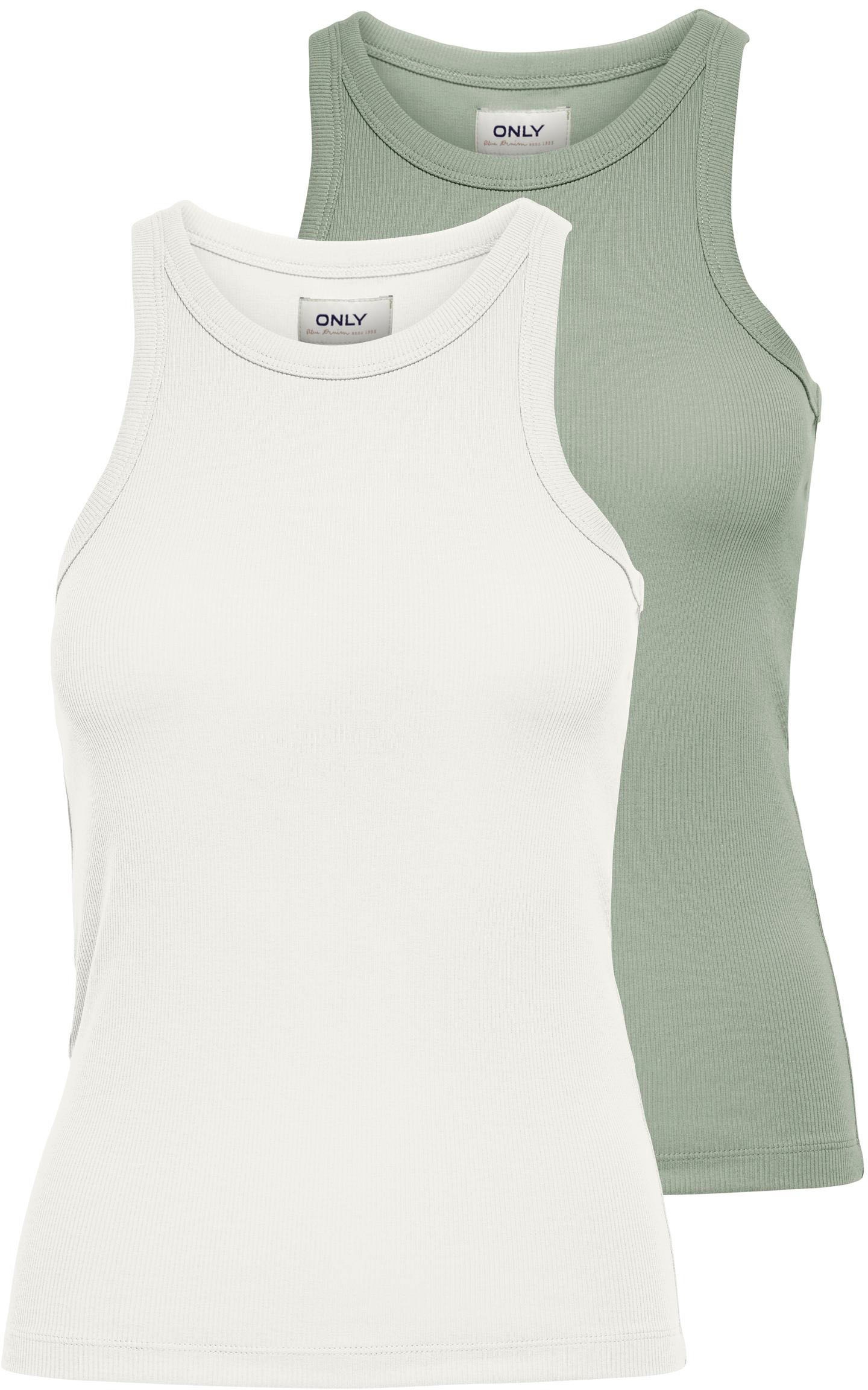 Only Tanktop »ONLLINDSAY TANK TOP 2 PACK«, (2er-Pack)