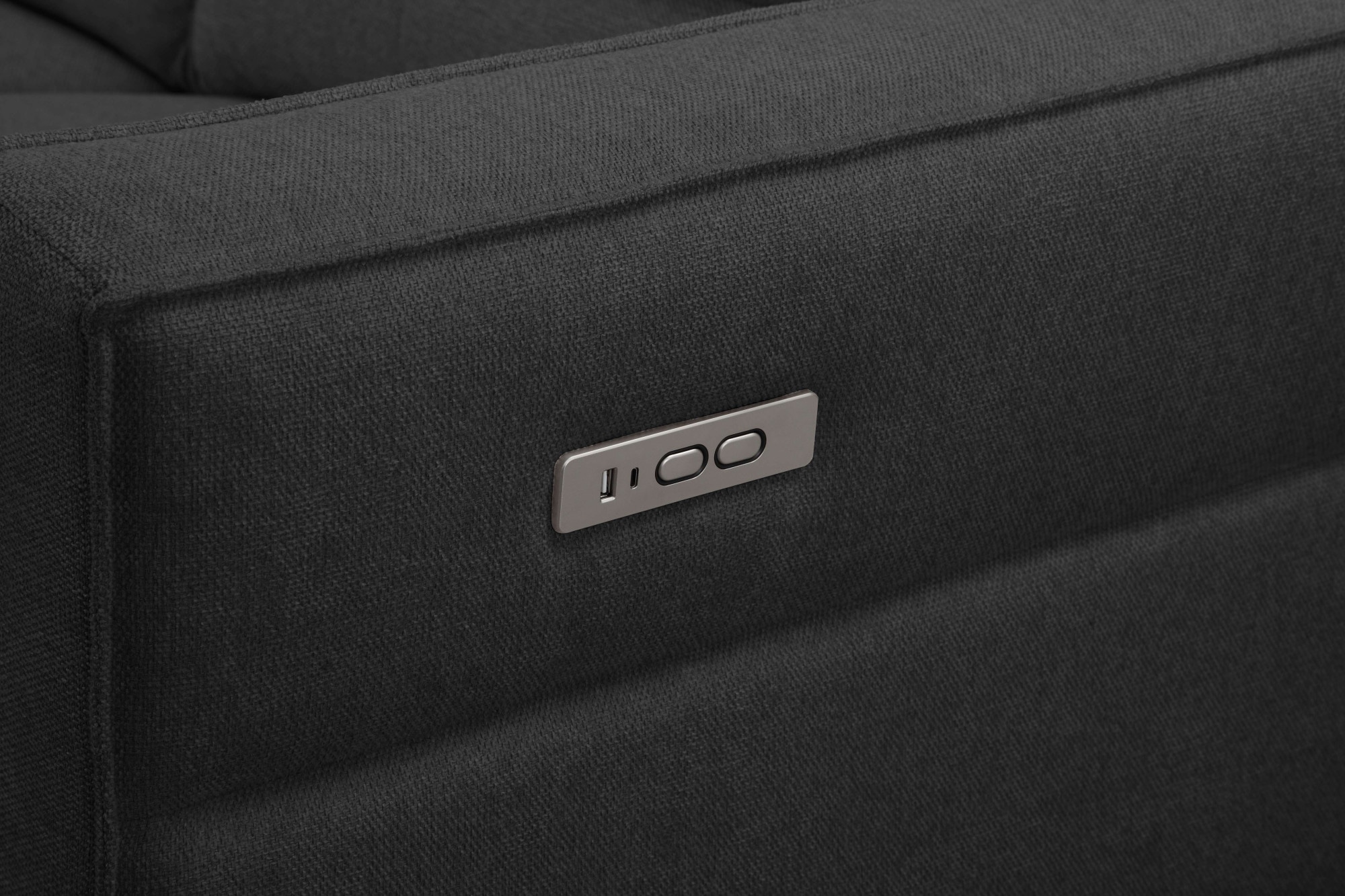 Places of Style Ecksofa »Carpari, L-Form, 263 cm, manuelle o. elektrische Relaxfunktion,«, USB A/C und Kopfteilverstellung