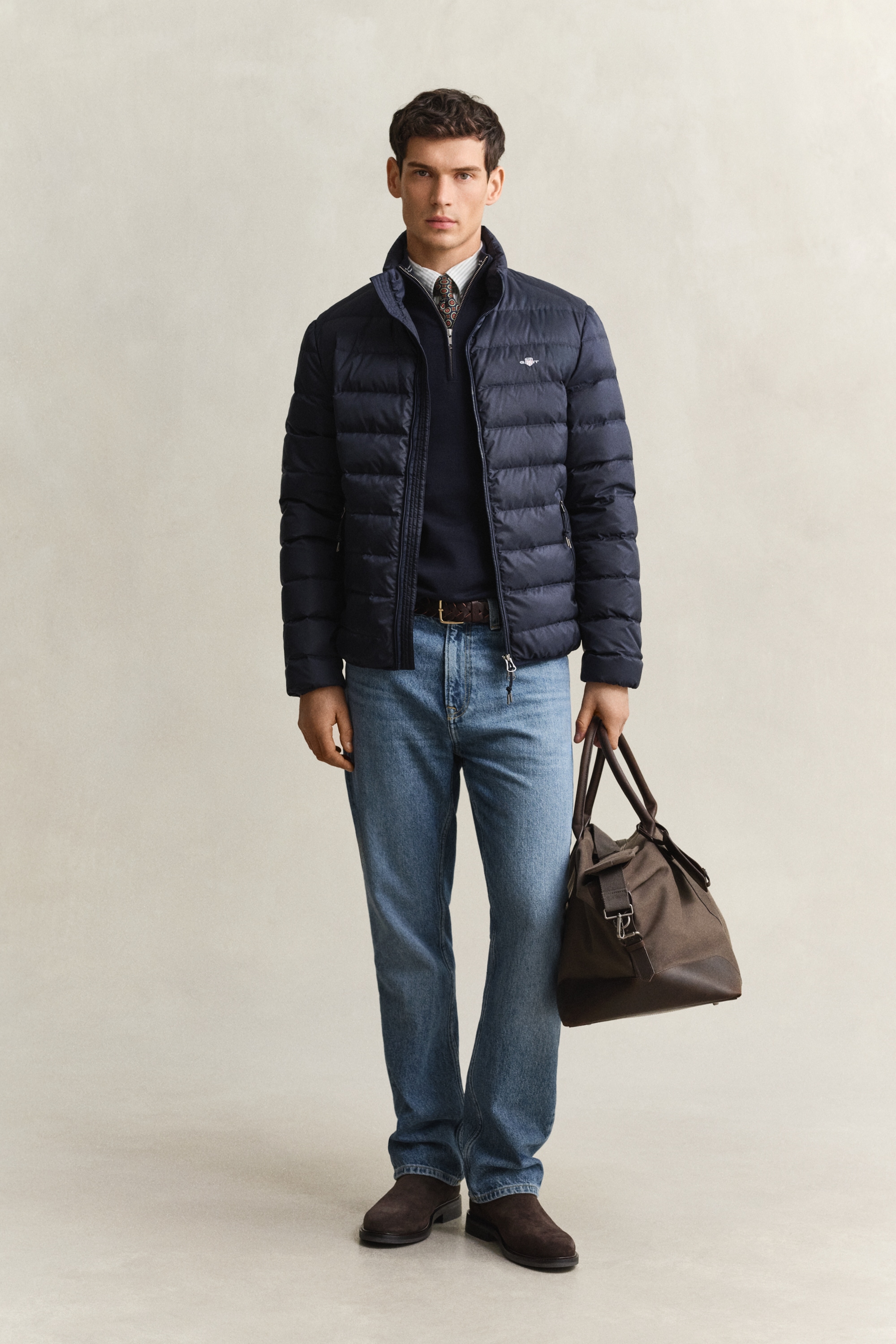 Gant Steppjacke »LIGHT DOWN JACKET« ohne Kapuze Regular fit mit Stehkragen