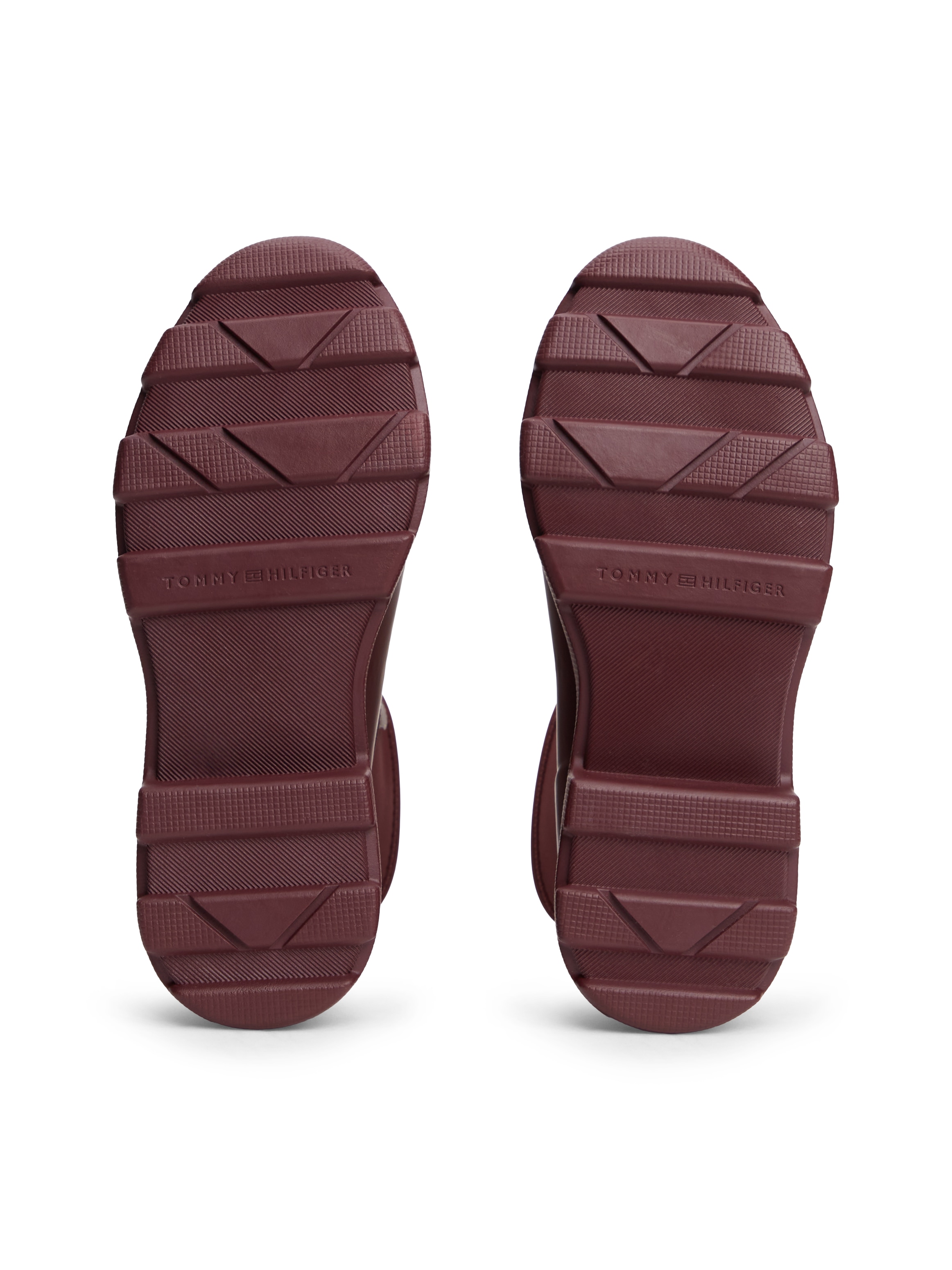 Tommy Hilfiger Gummistiefelette »TH STAMP WARM ANKLE RAIN BOOT«  Blockabsatz, Regenboots mit TH-Logoemblem