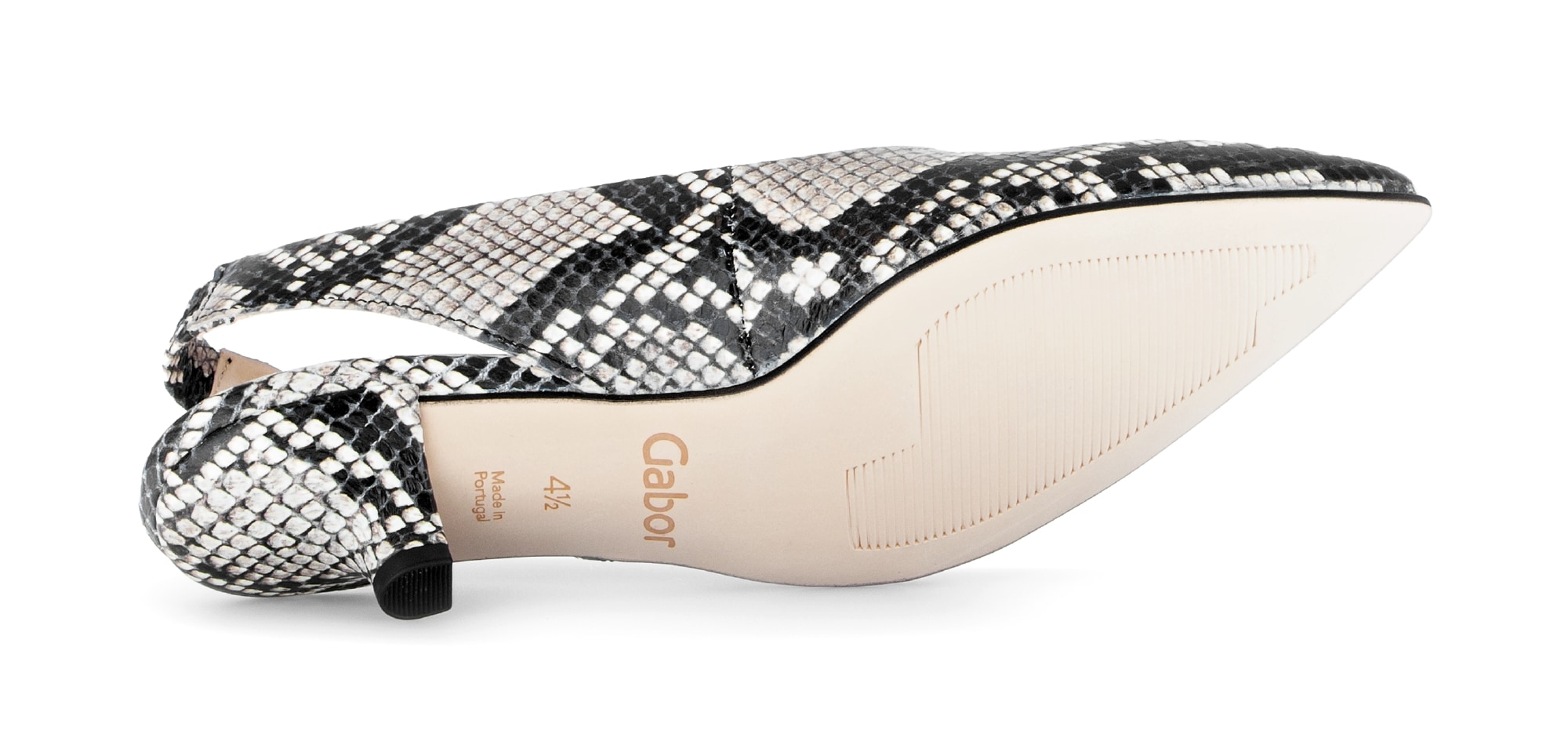 Gabor Slingpumps  Trichterabsatz, Businesschuh, Festtagsschuh in Snake-Optik