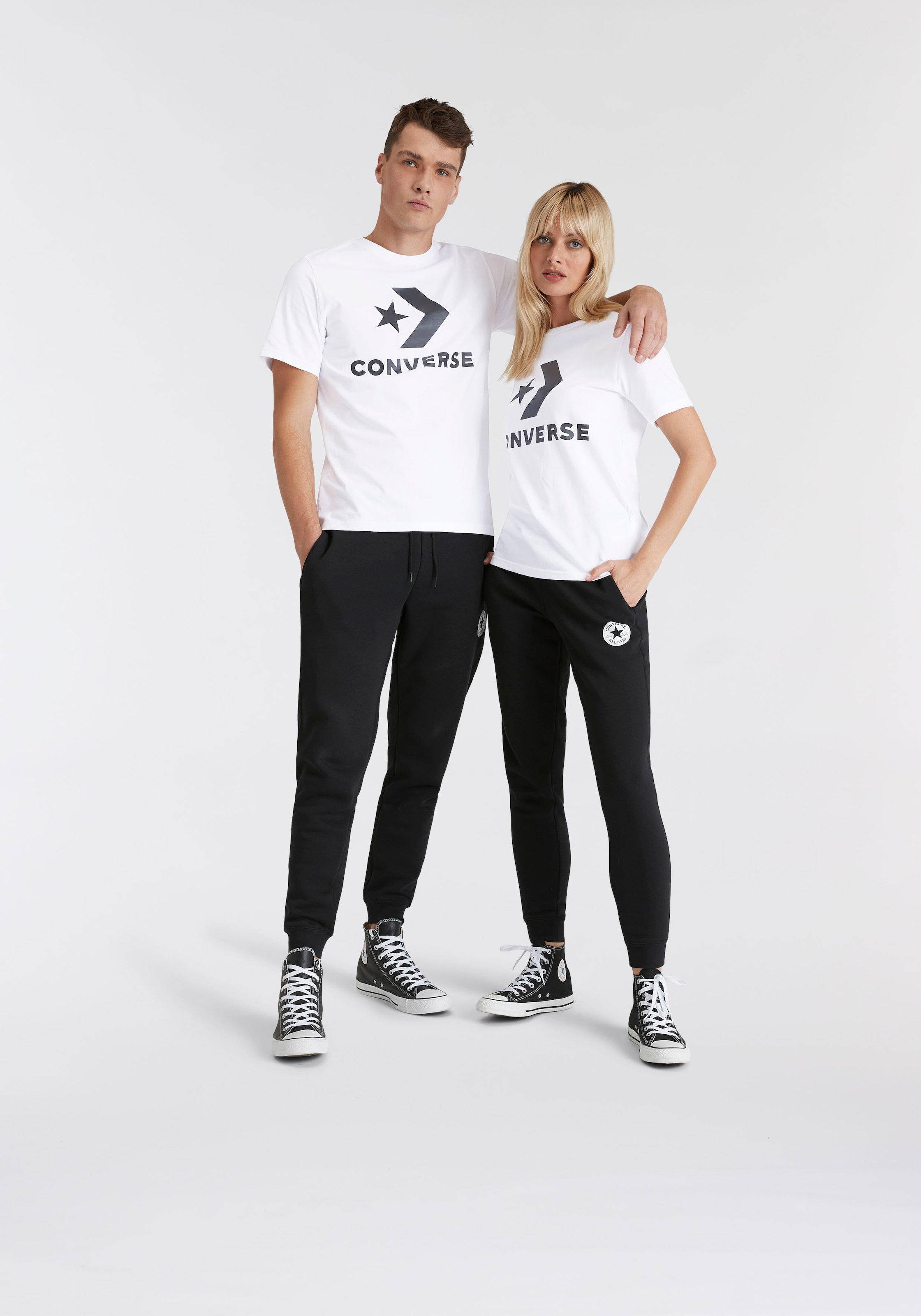 Converse T-Shirt »Unisex GO-TO STAR CHEVRON LOGO STANDARD-FIT«, (1 tlg.), Unisex
