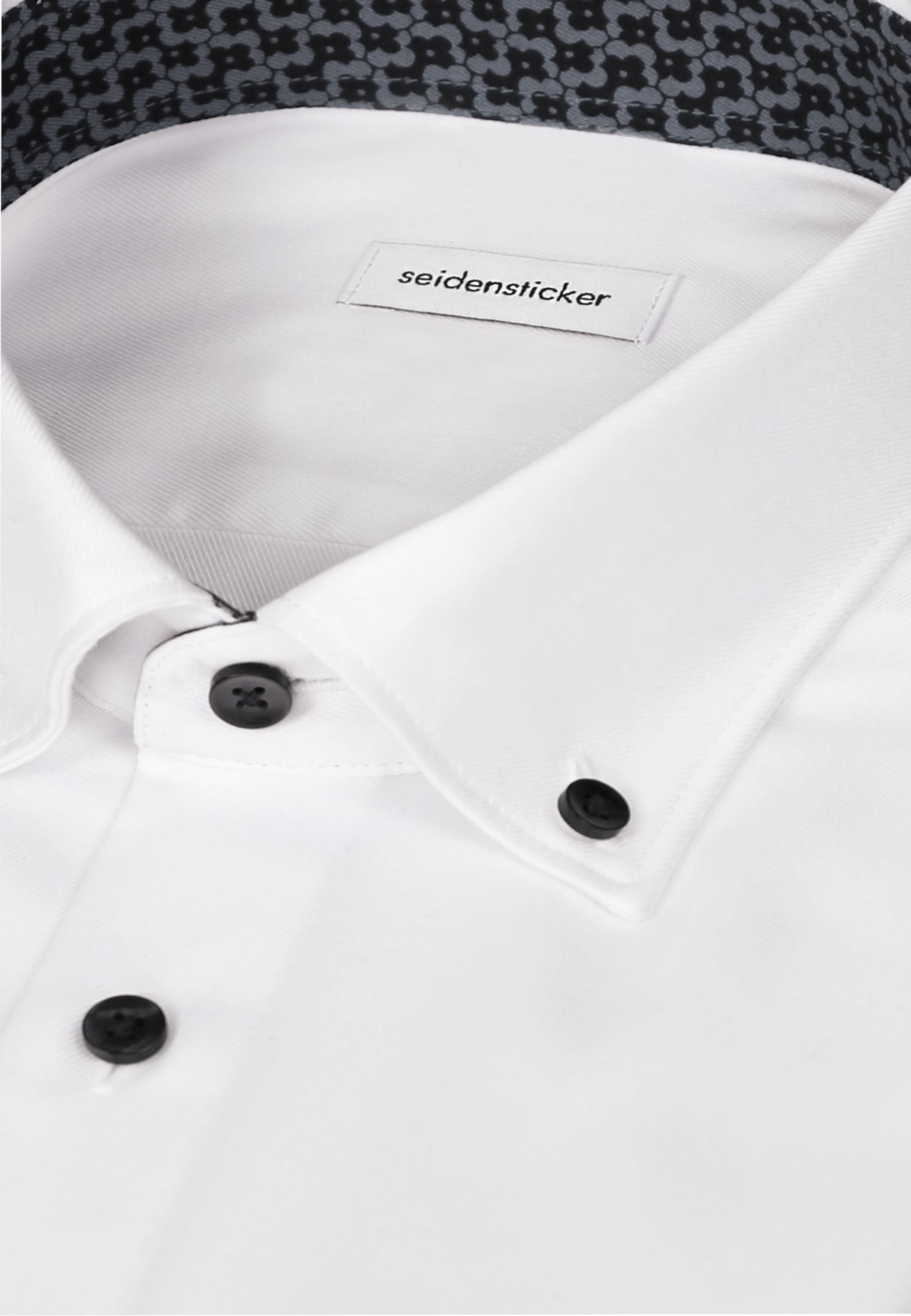 seidensticker Businesshemd »Schwarze Rose« Slim 1/1 Button-Down-Kragen Uni