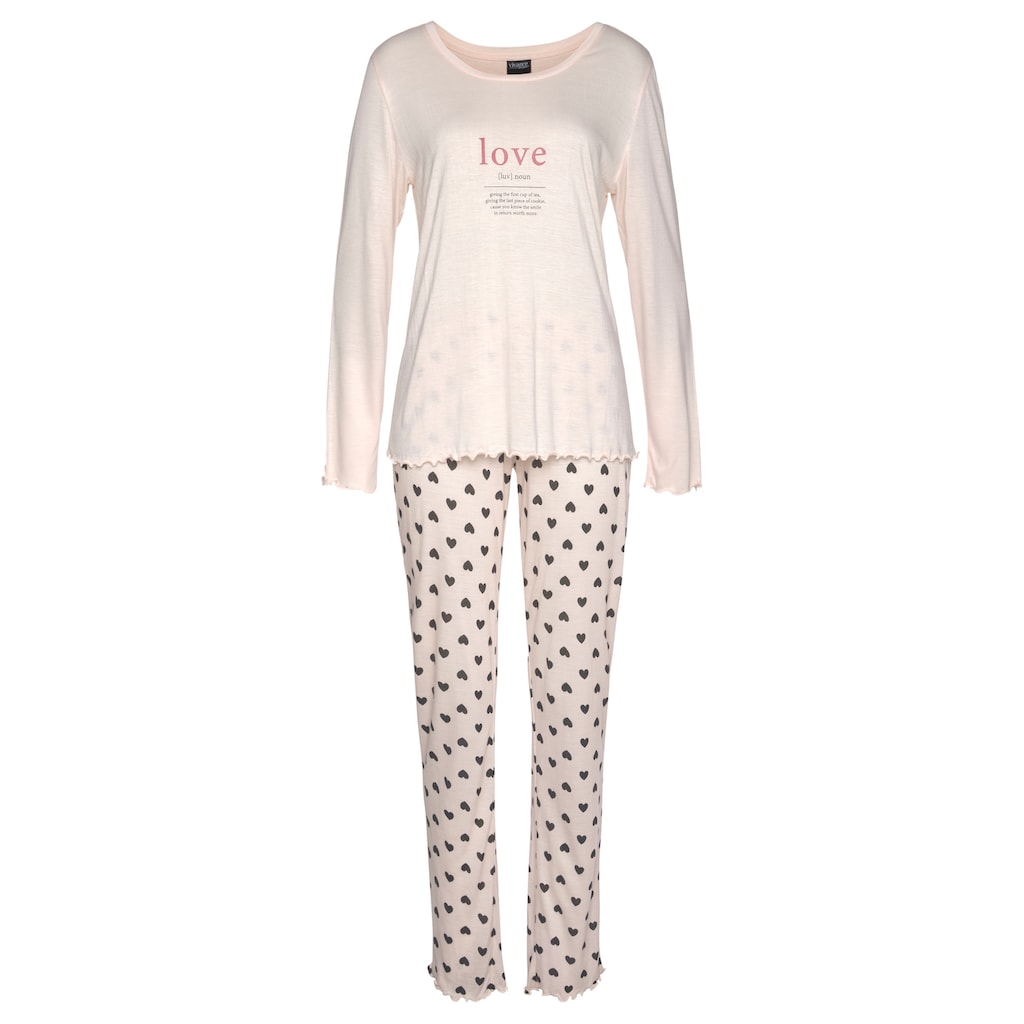 Vivance Dreams Pyjama, (2 tlg.)