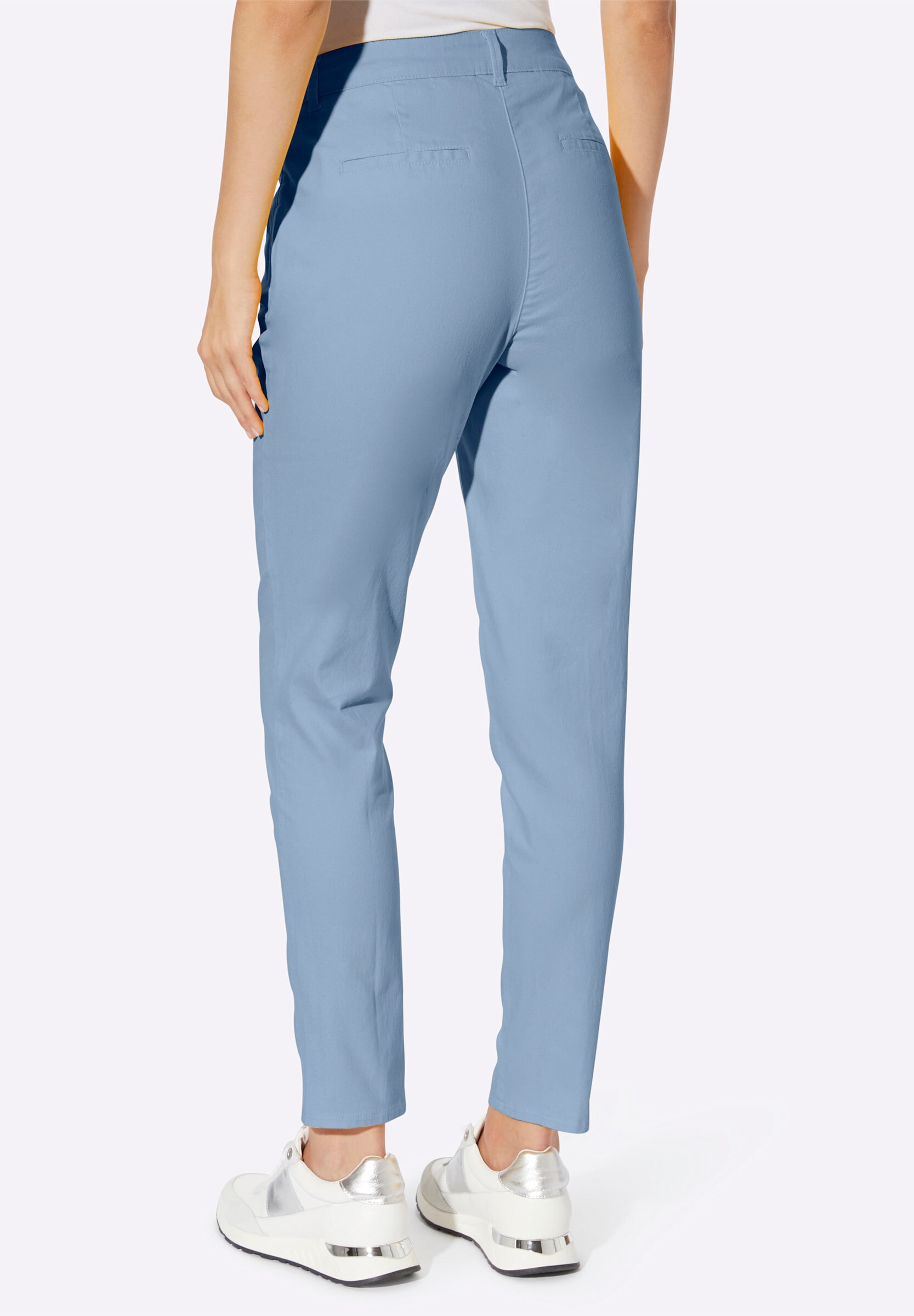 heine Stoffhose »Twill-Hose Röhrenhose mit Bügelfalten«