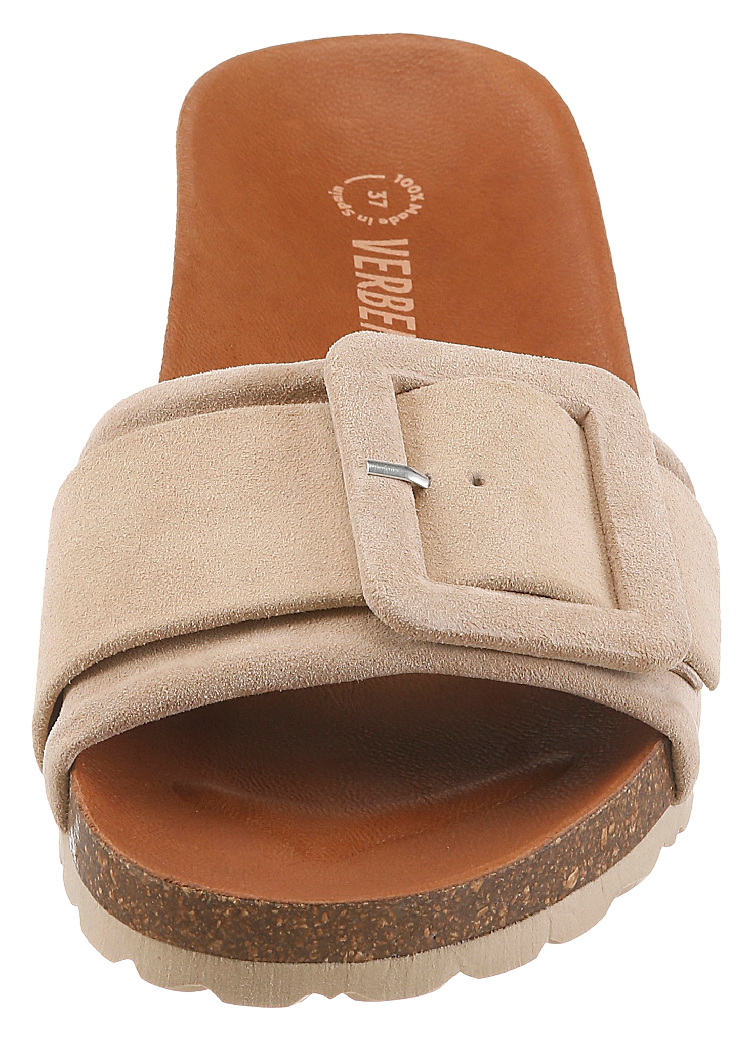 VERBENAS Pantolette »REIKO VELOUR«  Sommerschuh, Urlaubsschuh, Strandschuh zum Schlupfen