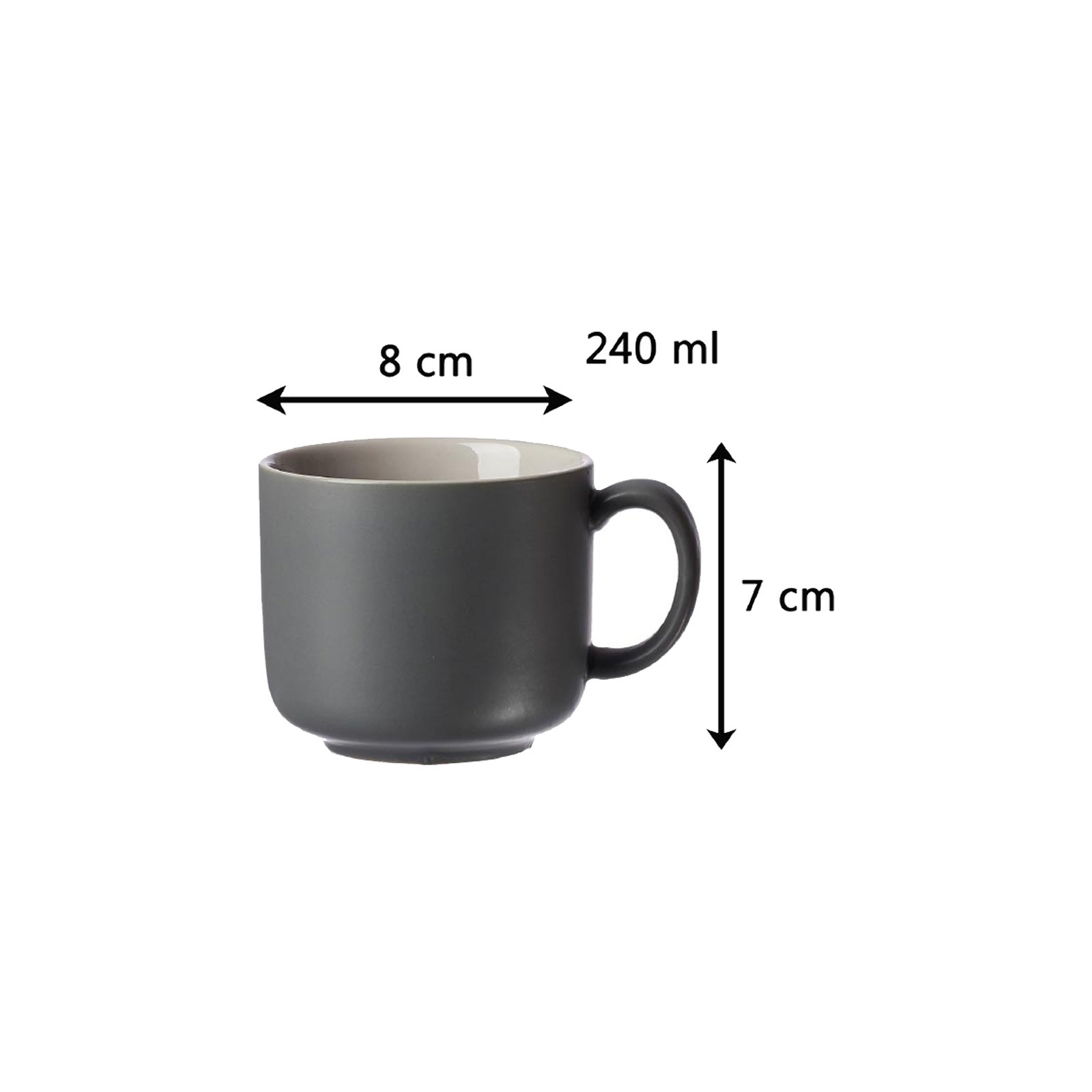 Ritzenhoff & Breker Tasse »Kaffeetassen mit Untertassen Jasper 240 ml 4er Set«