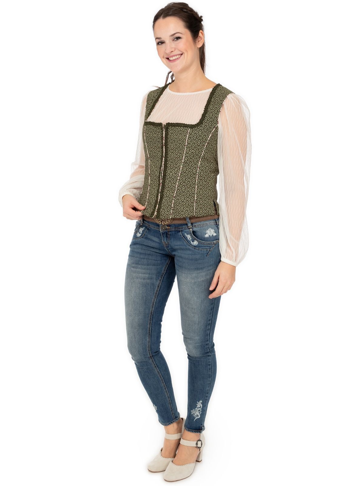 Almsach Trachtenbluse »Mieder MA128«