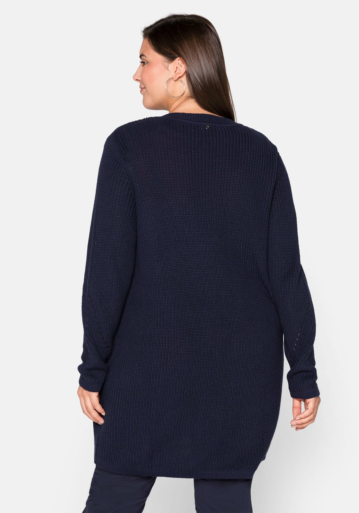 Sheego Longstrickjacke »Cardigan aus Grobstrick, in offener Form«, aus Grobstrick, in offener Form