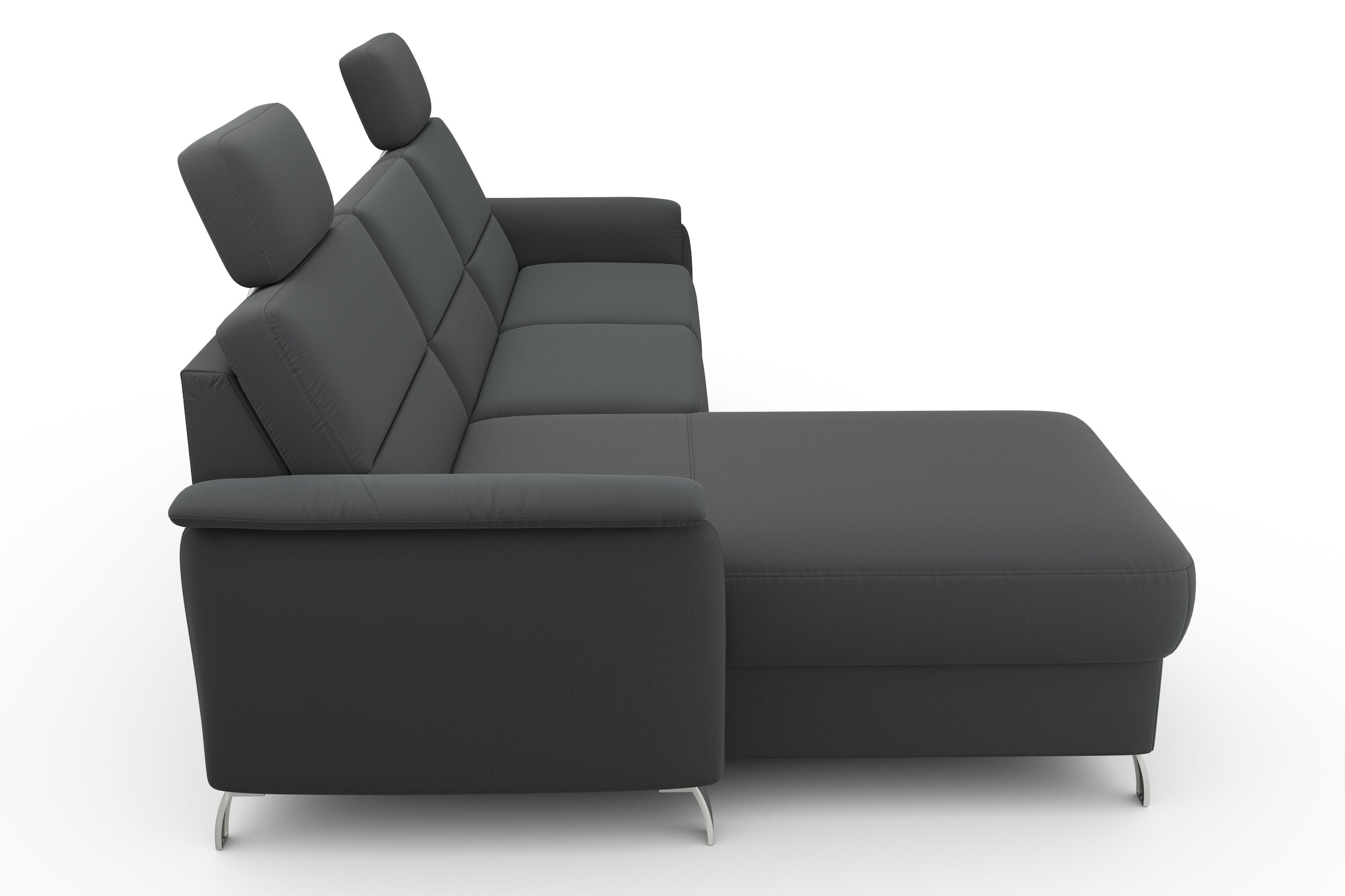 sit&more Ecksofa »Palmera L-Form, B: 244 cm« optional Bettfunktion & Bettkasten, Federkern