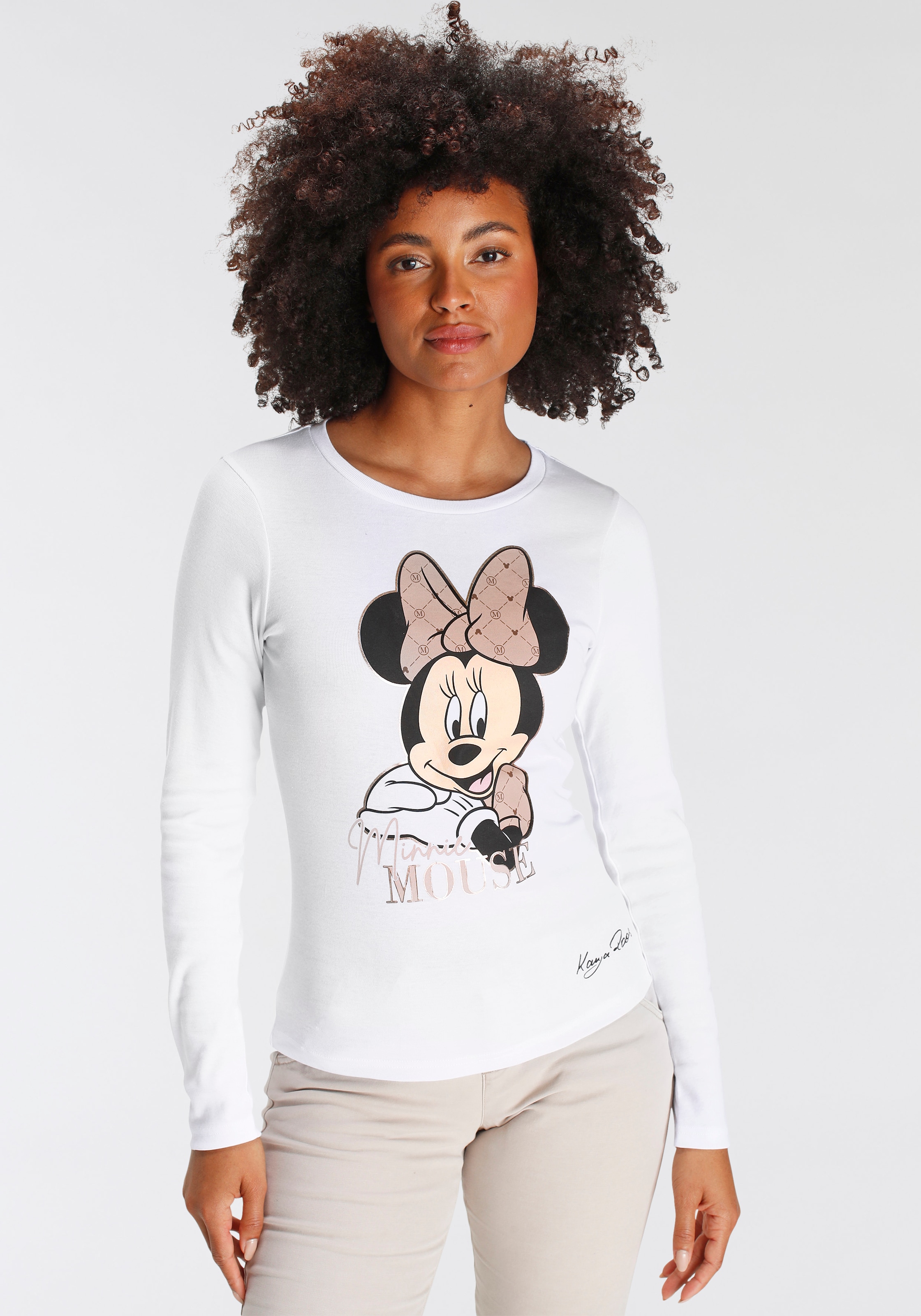 KangaROOS Langarmshirt, mit lizensiertem Mickey Mouse Druck