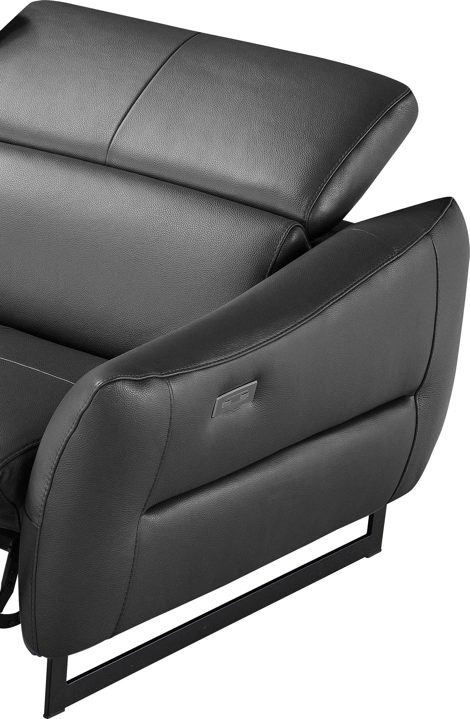 Egoitaliano 2,5-Sitzer »Dafne, elegantes Designsofa mit hohem Sitzkomfort«, mit und ohne elektrischer Relaxfunktion, Kopfteile manuell verstellbar