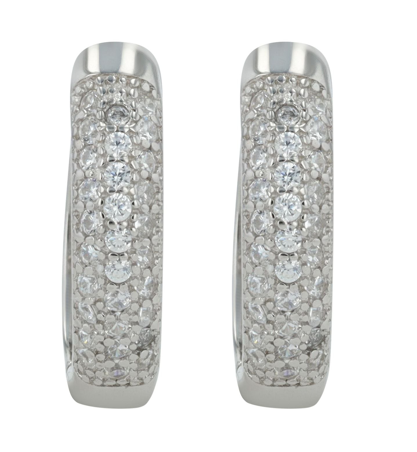 Adelia´s Paar Creolen »Damen Ohrringe ¿ Klappcreole aus 925 Silber«