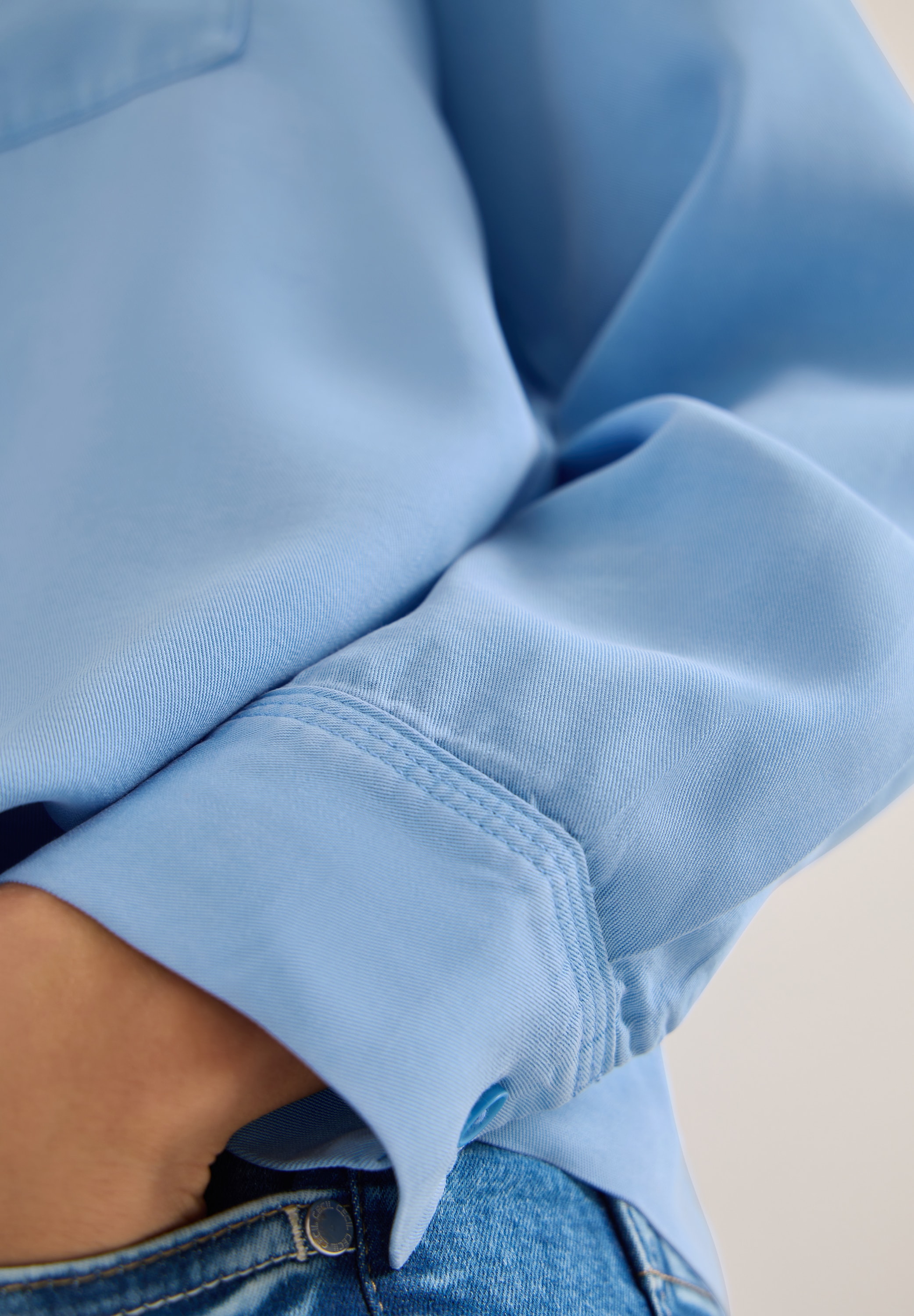 Cecil Langarmbluse aus atmungsaktivem Lyocell