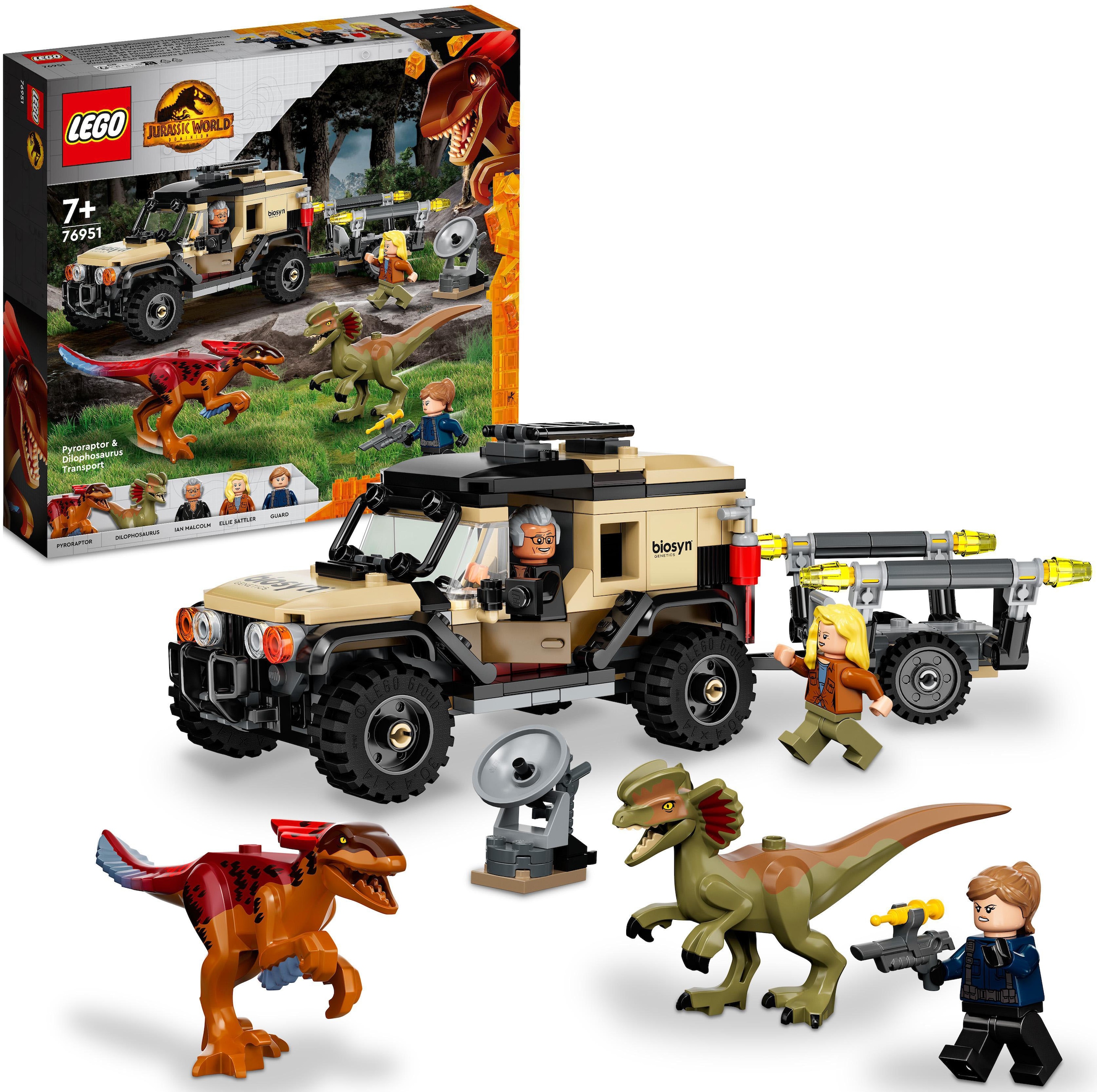LEGO® Konstruktionsspielsteine »Pyroraptor & Dilophosaurus Transport (76951), LEGO®... kaufen