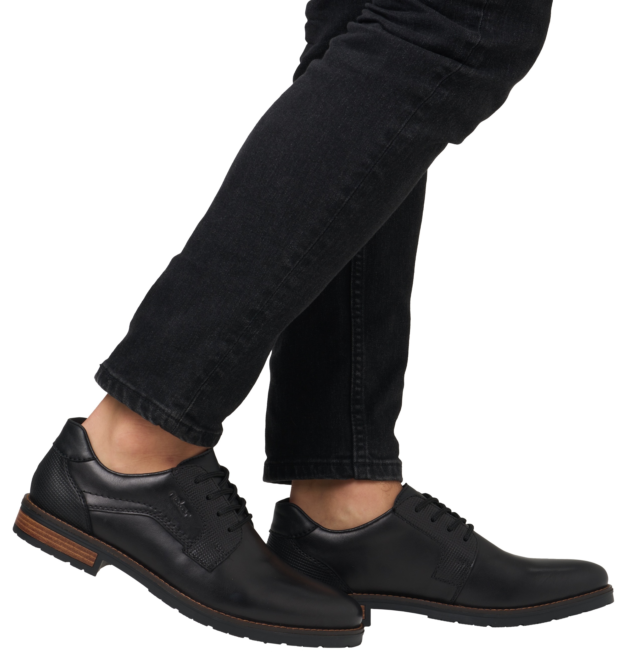 Rieker Schnürschuh  mit dezentem Logoschriftzug, Freizeitschuh, Halbschuh, Schnürschuh