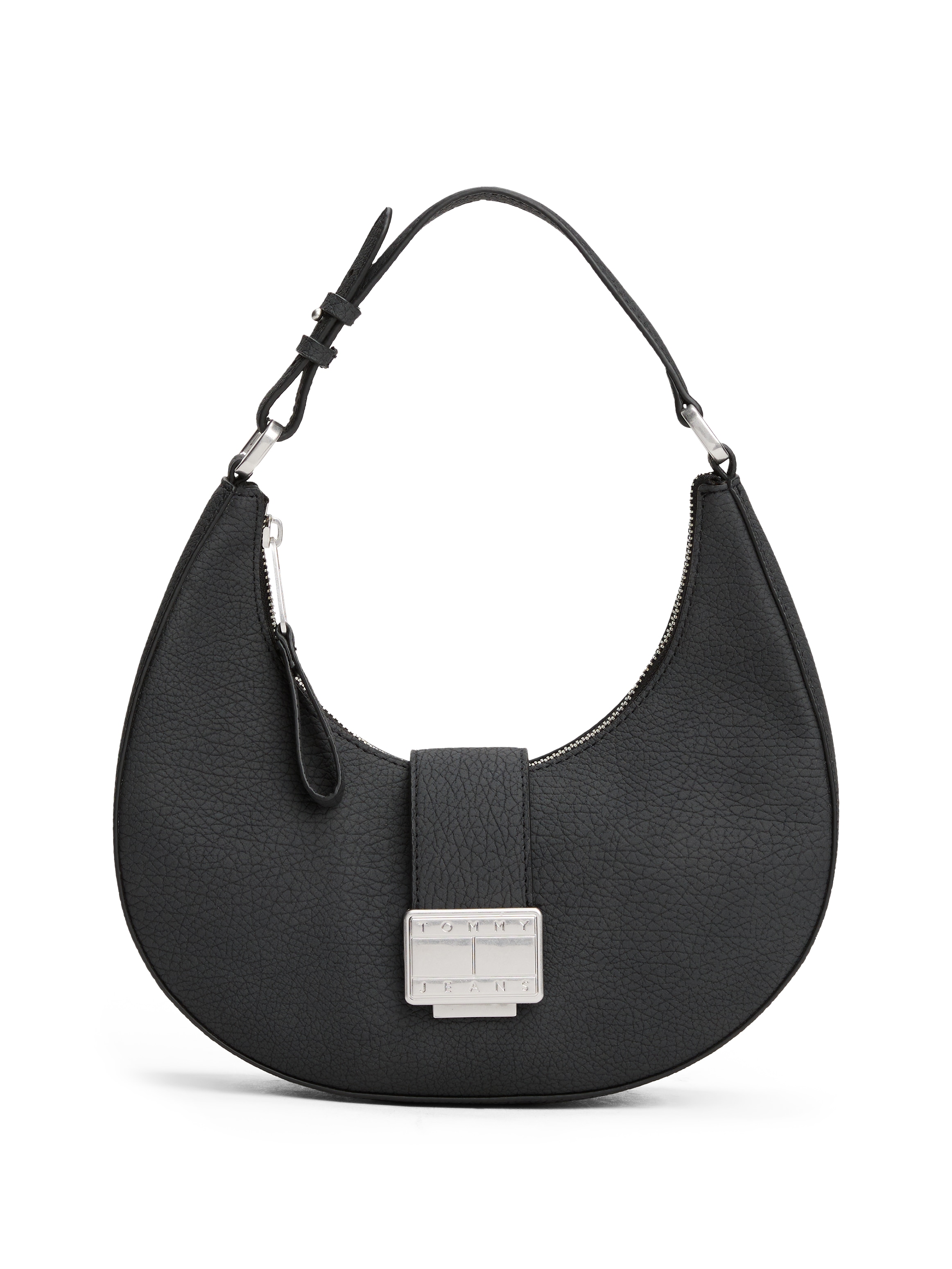 Tommy Jeans Schultertasche »TJW CRUSH SHOULDER BAG« , Damen Hobo, Umhängetasche, Tragetasche mit Logo-Schmuckelement
