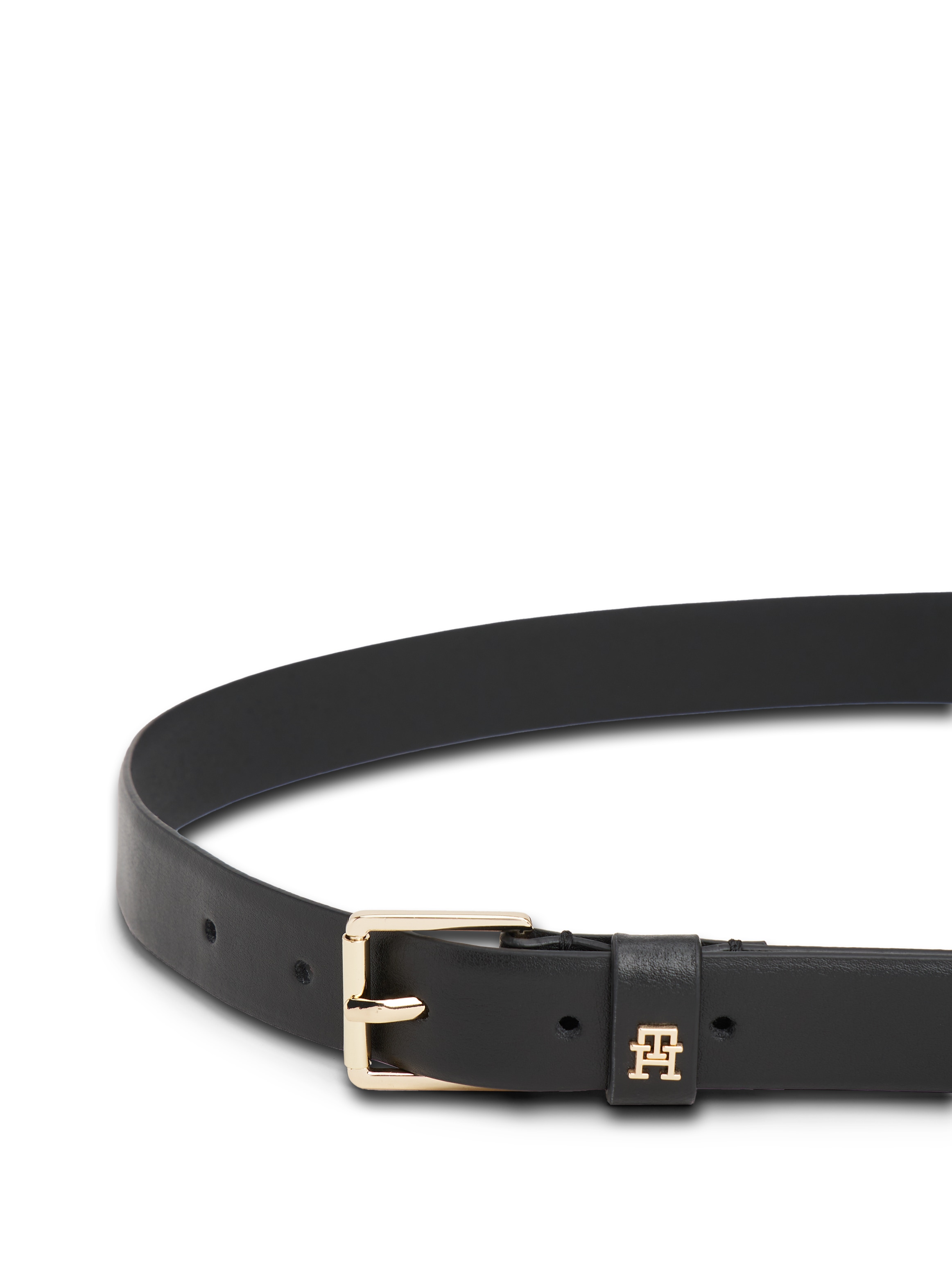 Tommy Hilfiger Ledergürtel »TH SQUARE 2.5 GO«, mit eckiger Schnalle und TH-Monogramm