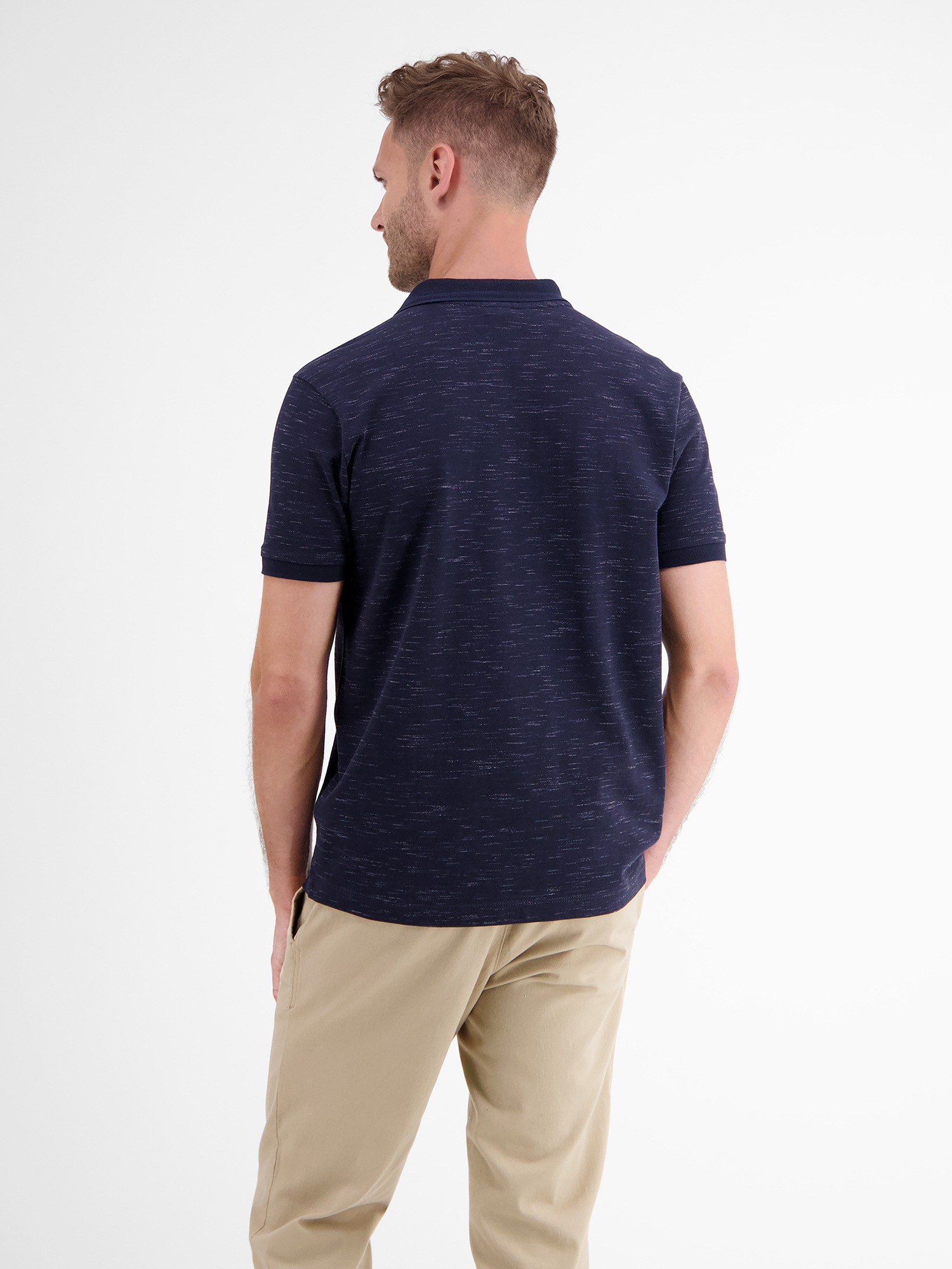 LERROS Poloshirt »LERROS Poloshirt in Two-Tone-Piqué«
