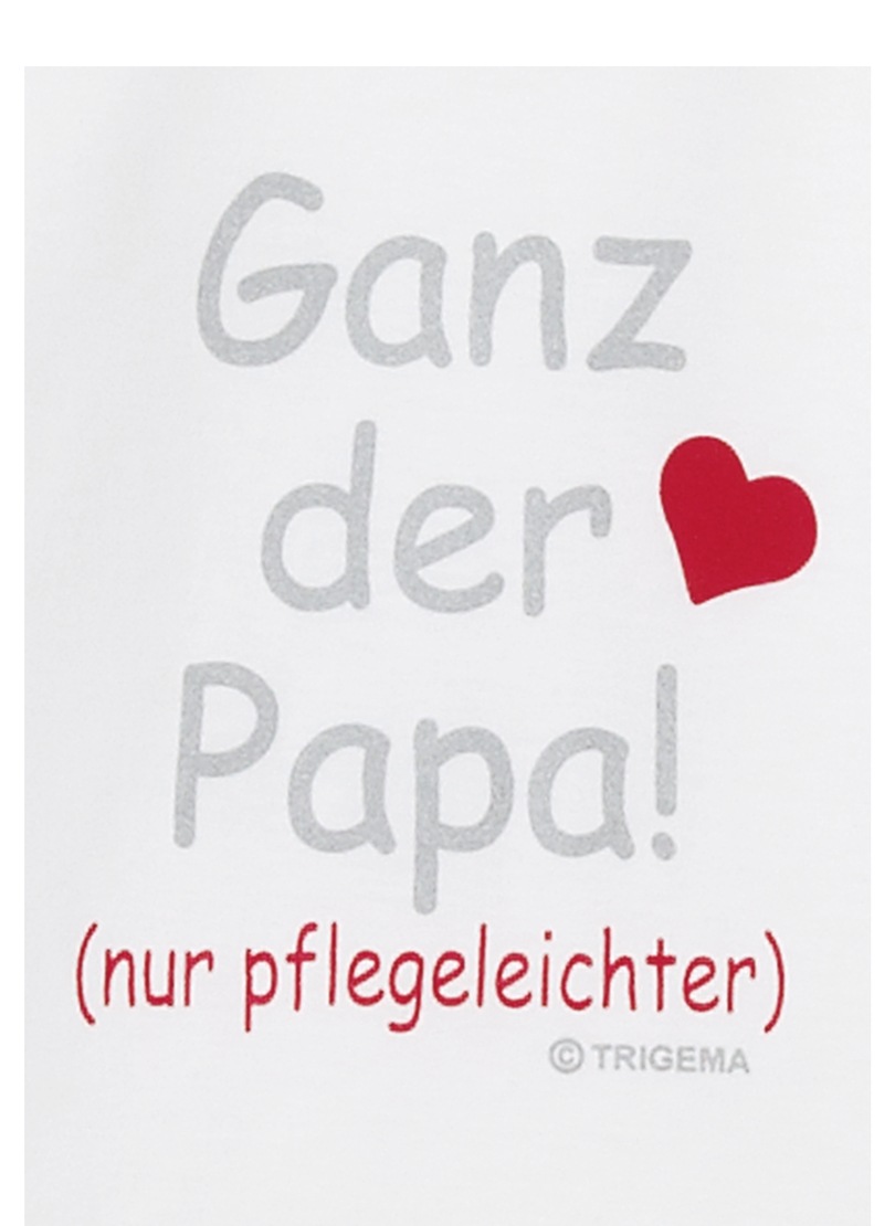 Trigema T-Shirt »TRIGEMA T-Shirt Papas Liebling«
