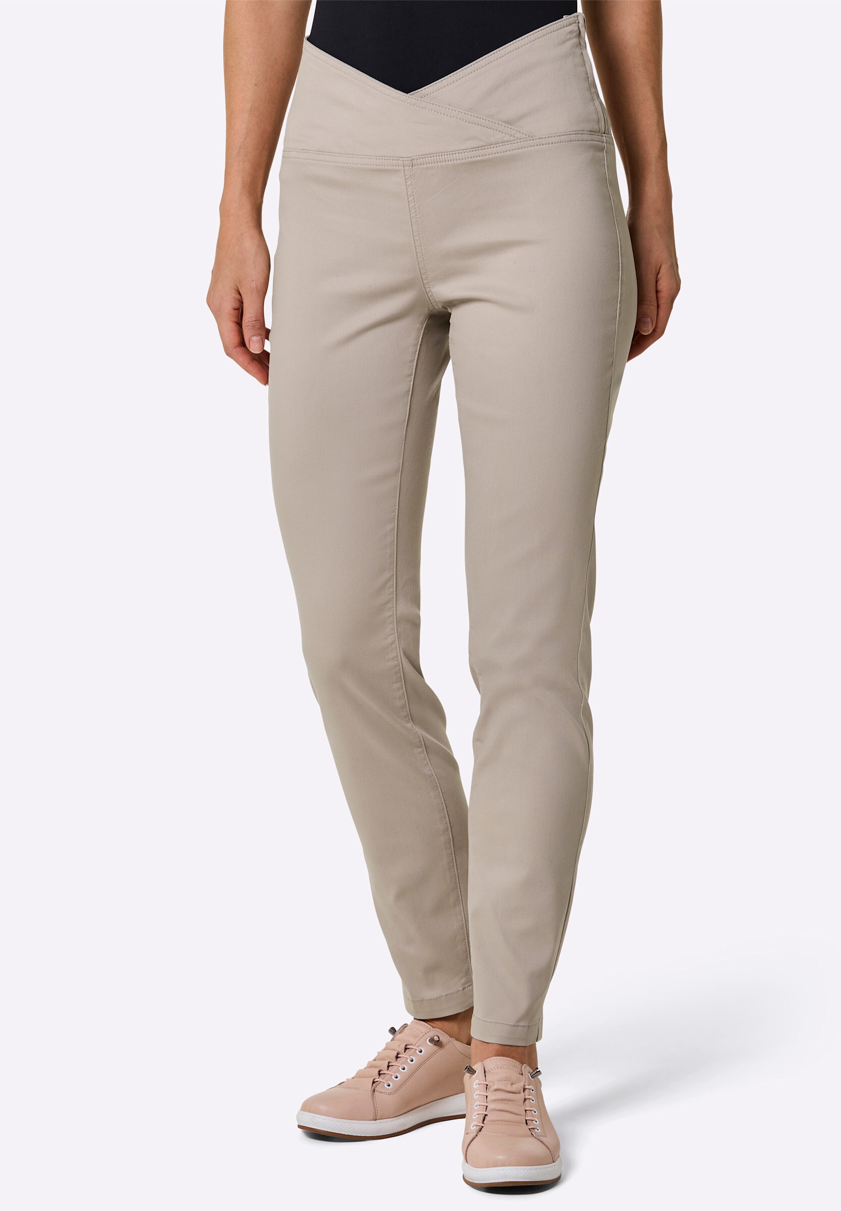 creation L Bequeme Jeans »Baumwoll-Lyocell-Jeans High-waist-Jeans mit Komfort-Bund«