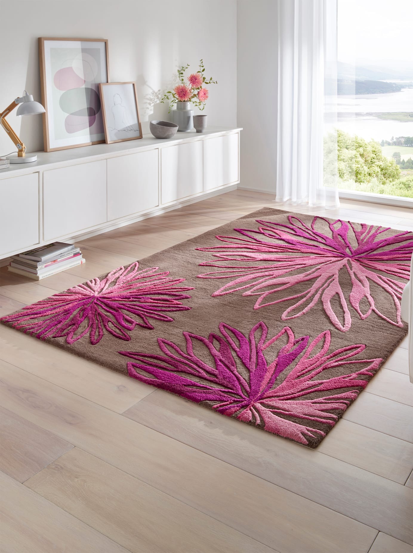 Heine Home Teppich rechteckig 17 mm Höhe in pink