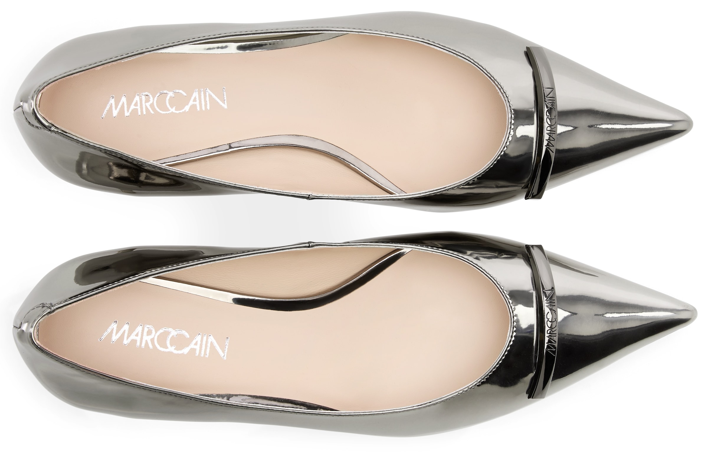Marc Cain Pumps »Noble Neutrals«, Stiletto, Hochzeitsschuh, Kitten Heel mit modischer Zierspange