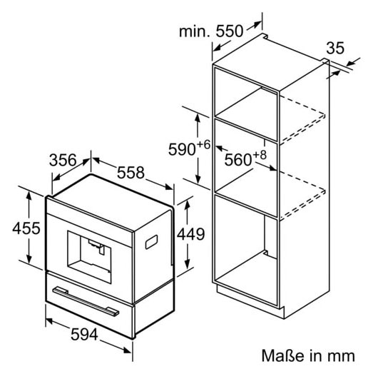 BOSCH Einbau-Kaffeevollautomat »CTL636ES1«