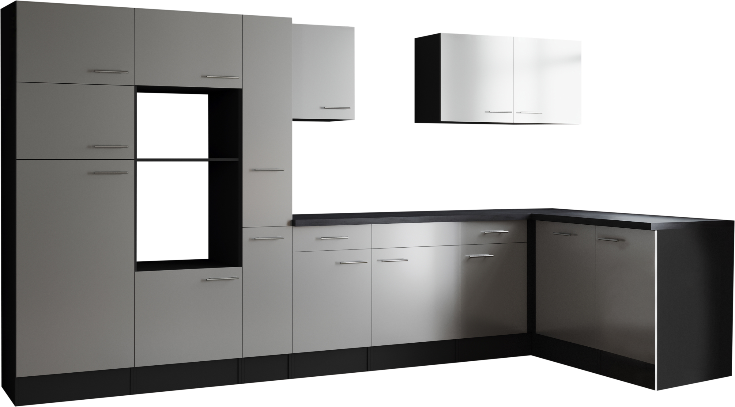 RESPEKTA Winkelküche »Oliver« Breite 370 cm, 90 cm Arbeitshöhe, in exklusiver Konfiguration für OTTO