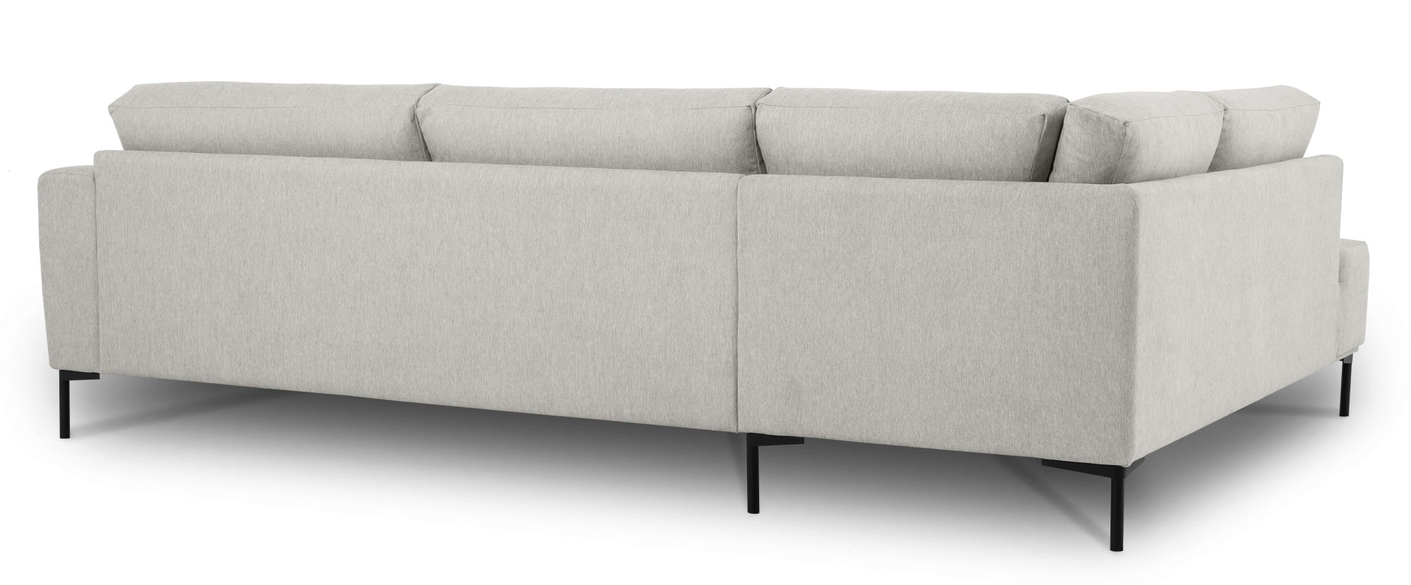 andas Ecksofa »Melby«, (2 St.), Breite 275 cm, in einem weichen Struktur Stoff, lose Rückenkissen