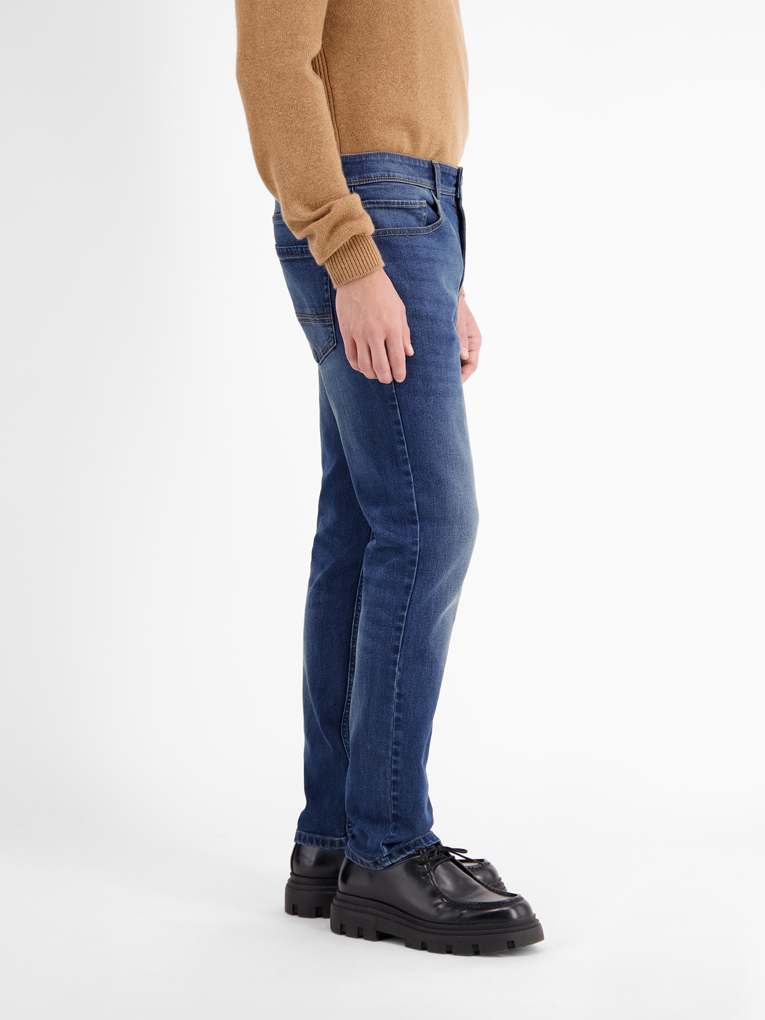 LERROS Relaxhose »LERROS BAXTER 5-Pocket-Denim, RELAXED FIT, unifarben«