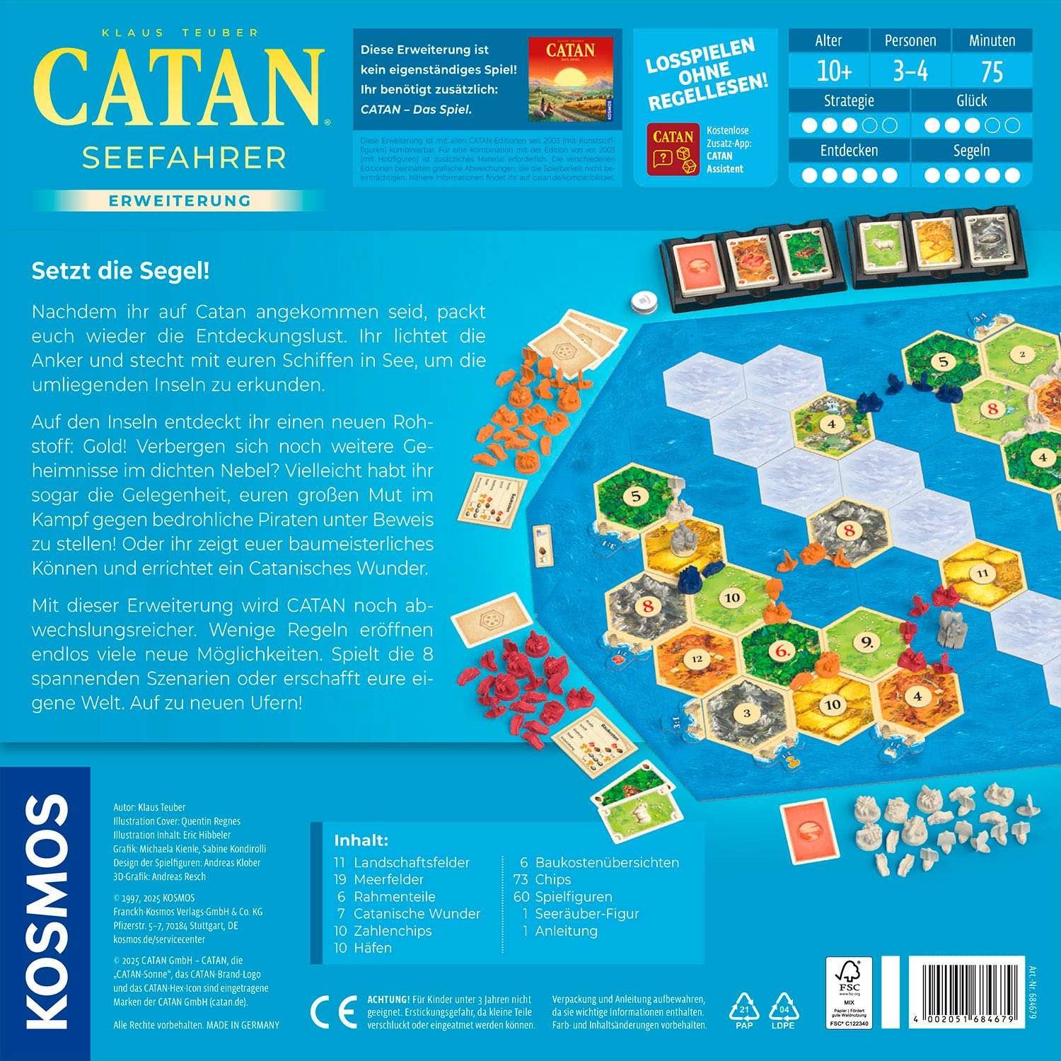 Kosmos Spiel »CATAN Seefahrer«, Made in Germany