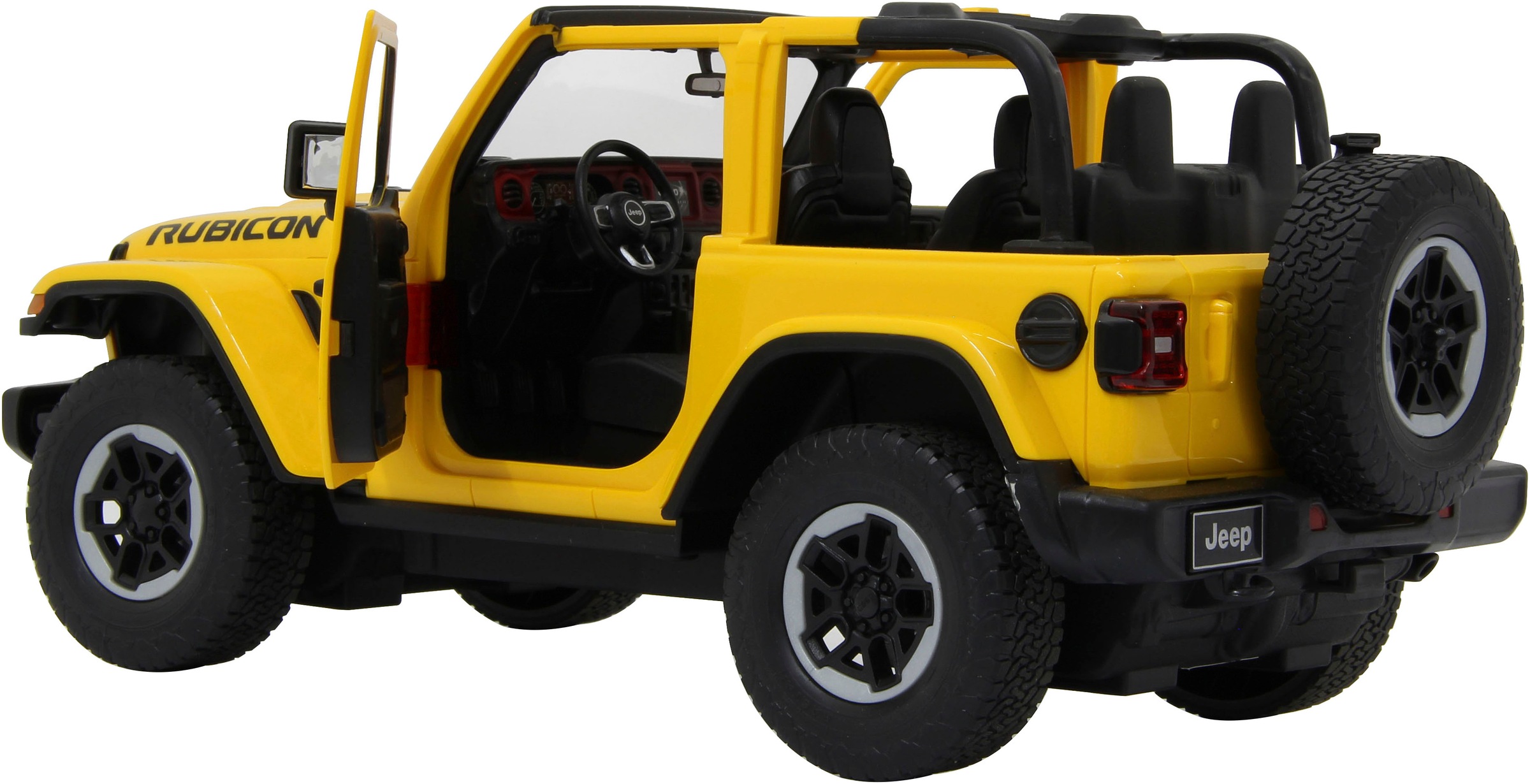 Jamara RC-Auto »Deluxe Cars, Jeep Wrangler JL, 1:14, gelb, 2,4GHz«, mit LED-Licht