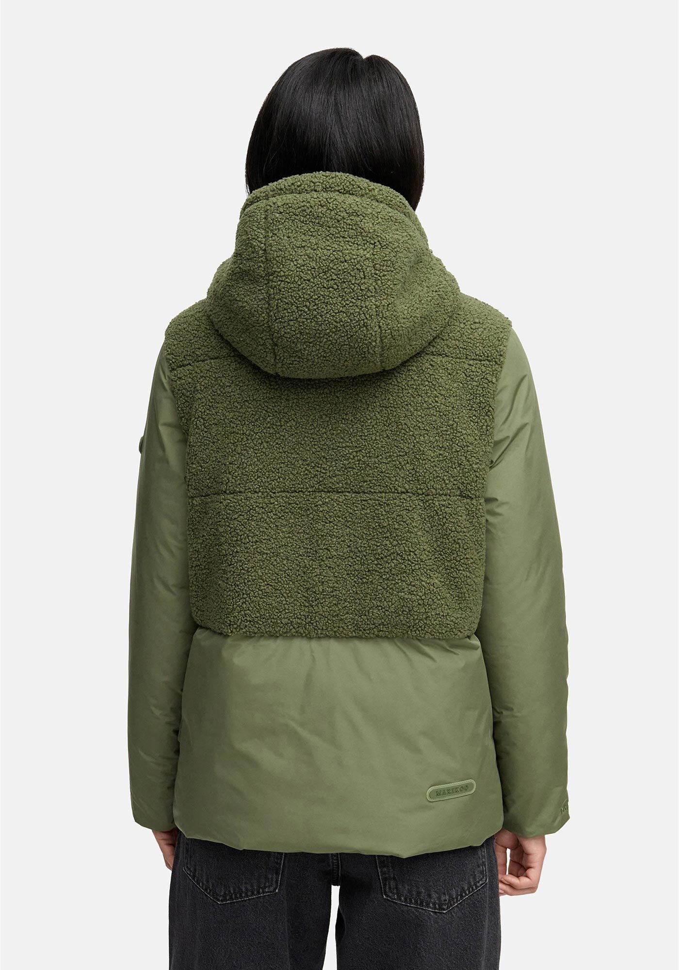 Marikoo Winterjacke »Marikoo Sheeta Damen Herbst Winter Teddyfell Jacke gefüttert N095«