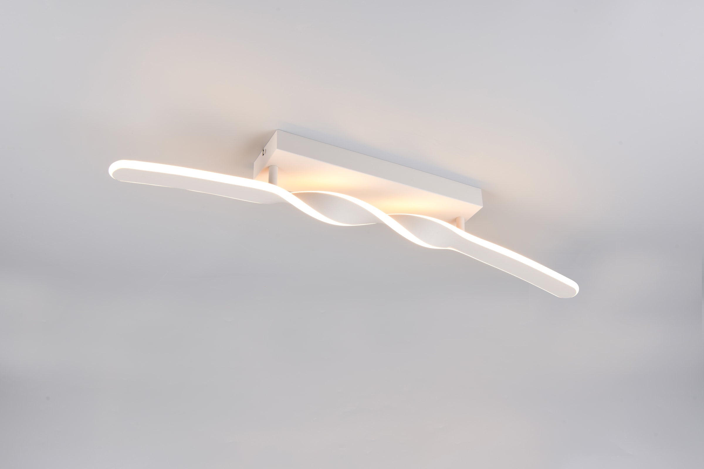 OTTO home LED Deckenleuchte »ADELLA, LED Deckenlampe 20W 2500 Lumen CCT 2700-6500K Lichtfarbe« LED-Board 1 Stk. warmweiß - kaltweiß Fernbedienung, dimmbar, Nachtlicht Memoryfunktion, Metall warm grey